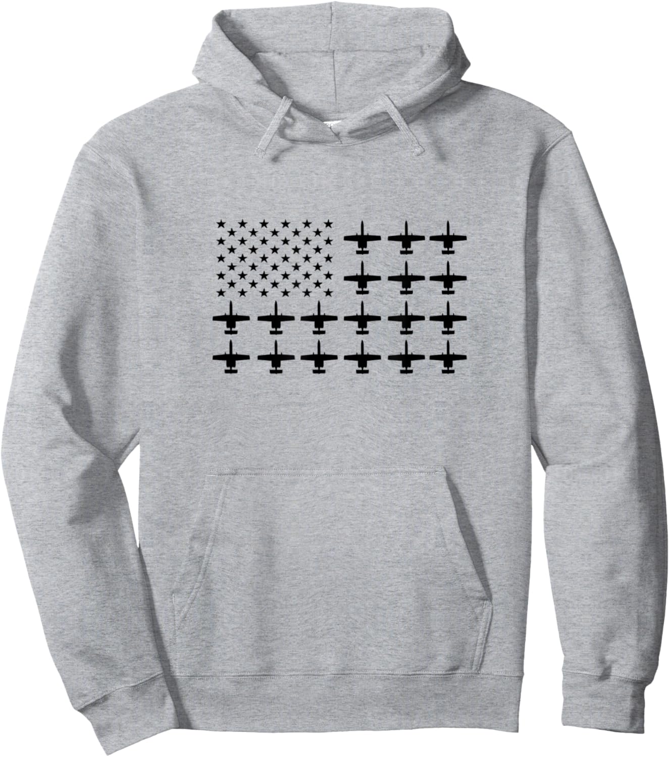 A10 A-10 Thunderbolt Warthog Brrrt Shark mouth Hoodie - Hoodie | Ash