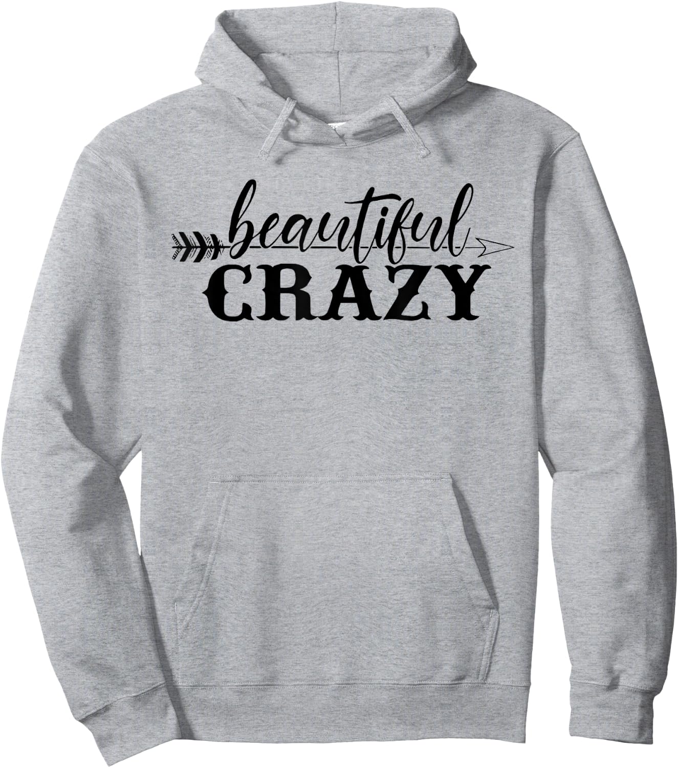 Beautiful Crazy Arrow Hoodie - Hoodie | Ash