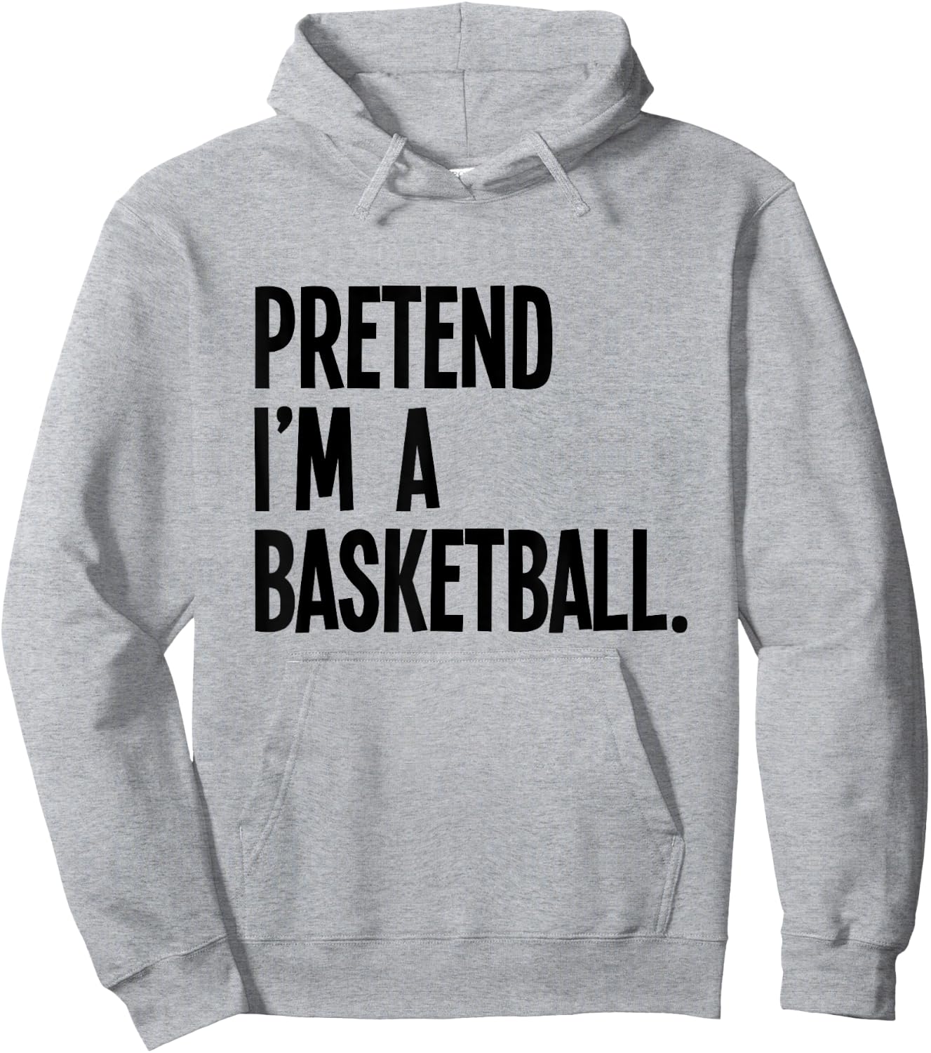 Pretend I'm A Basketball Funny Halloween Party Costume Hoodie - Hoodie | Ash