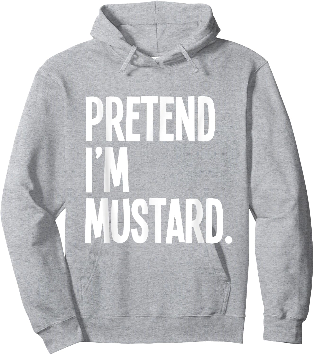 Pretend I'm A Mustard Funny Halloween Party Costume Hoodie - Hoodie | Ash