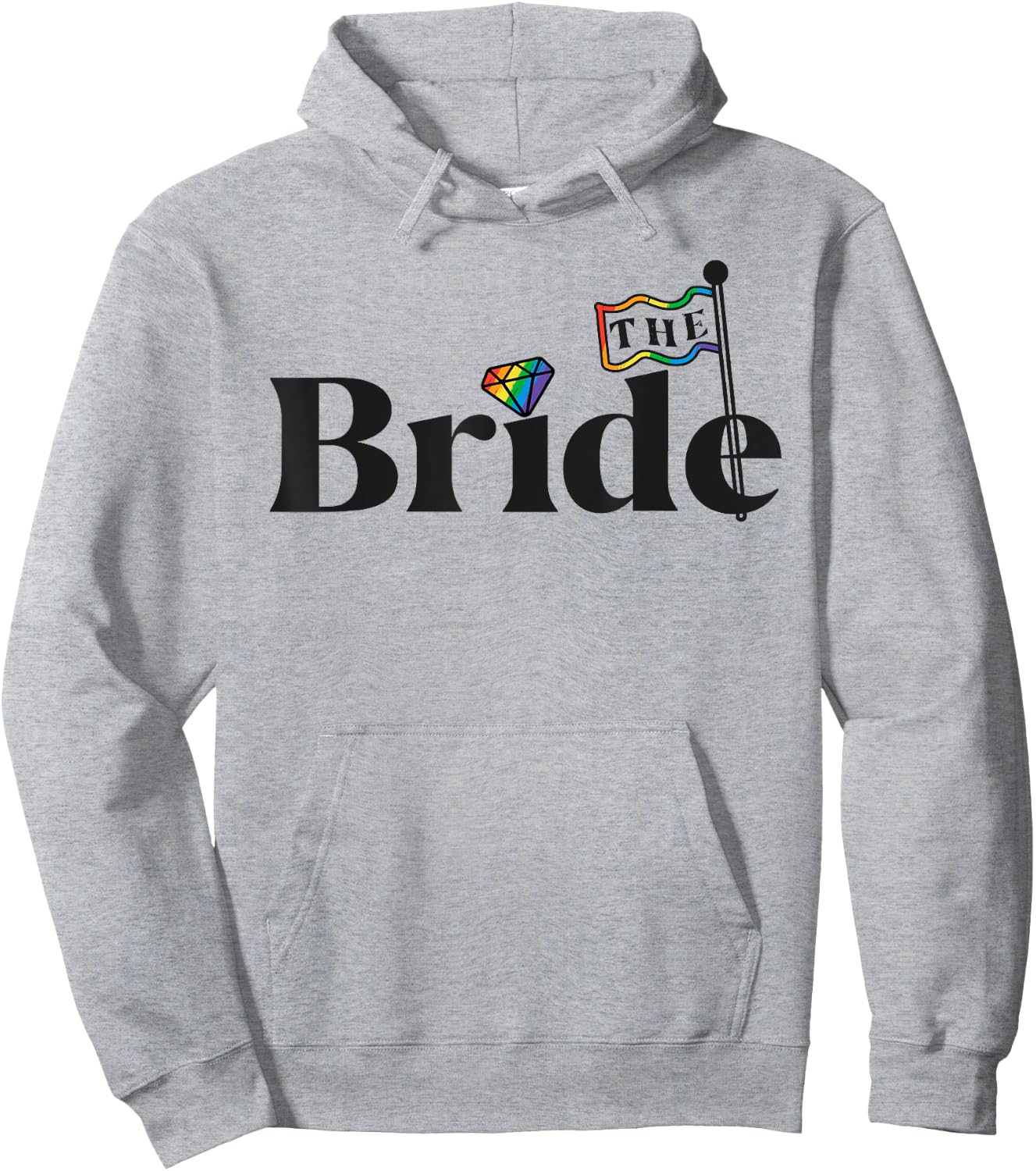 The Bride Lesbian Bachelorette Party Pride Beach Squad Hoodie - Hoodie | Ash
