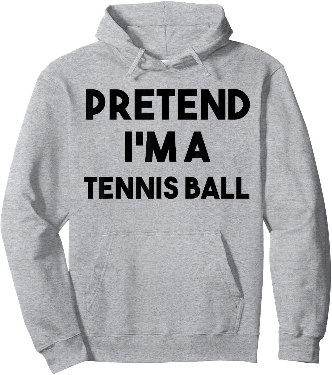 Pretend I'm a Tennis Ball Costume Lazy Funny Halloween Sport Hoodie - Hoodie | Ash
