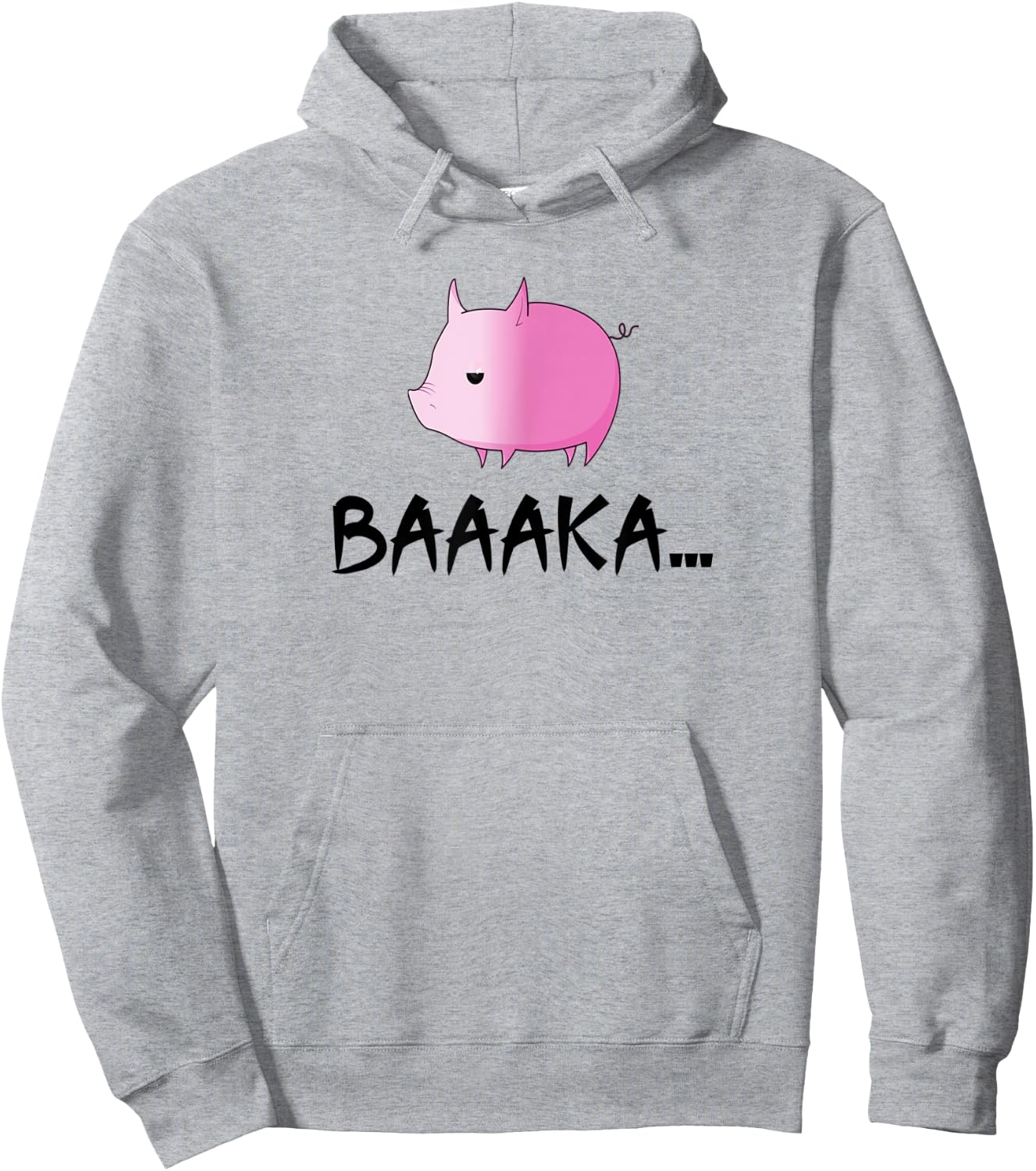 Cute Japanese Anime Pig Baka Hoodie - Hoodie | Ash