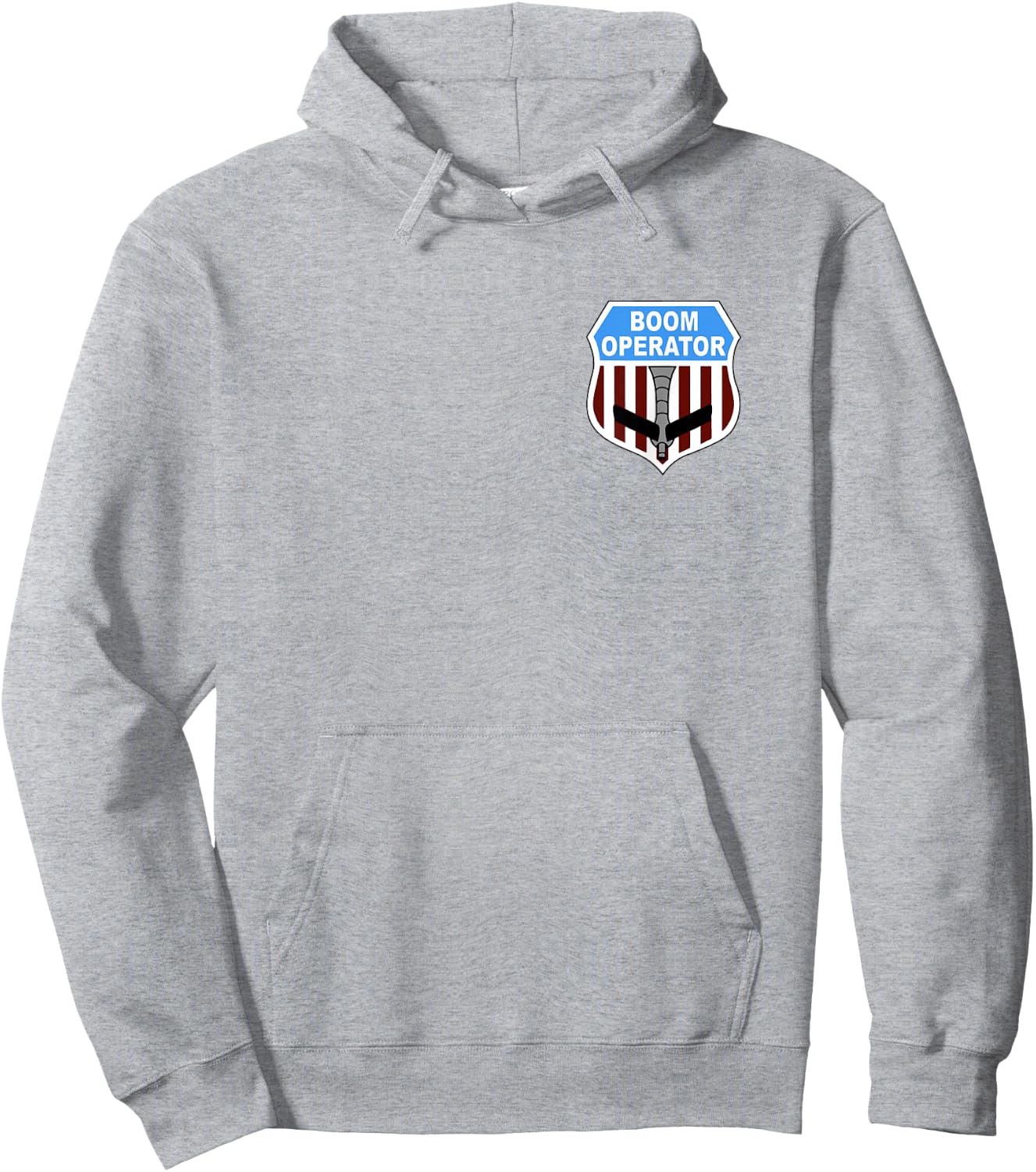 KC135 Stratotanker Boom Operator Tanker Shield US Air Force Hoodie - Hoodie | Ash