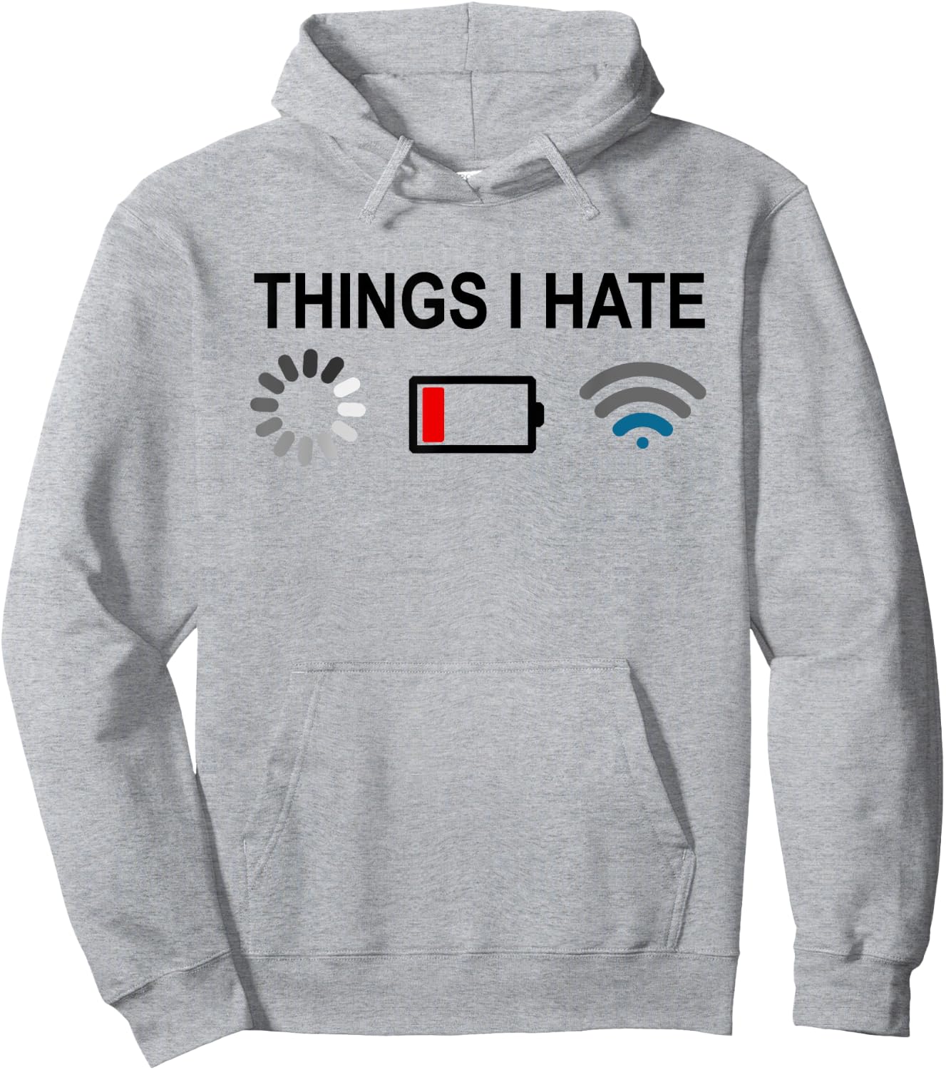 Things I Hate Programmer Gamer Computer Nerd-Fun Gift Hoodie - Hoodie | Ash