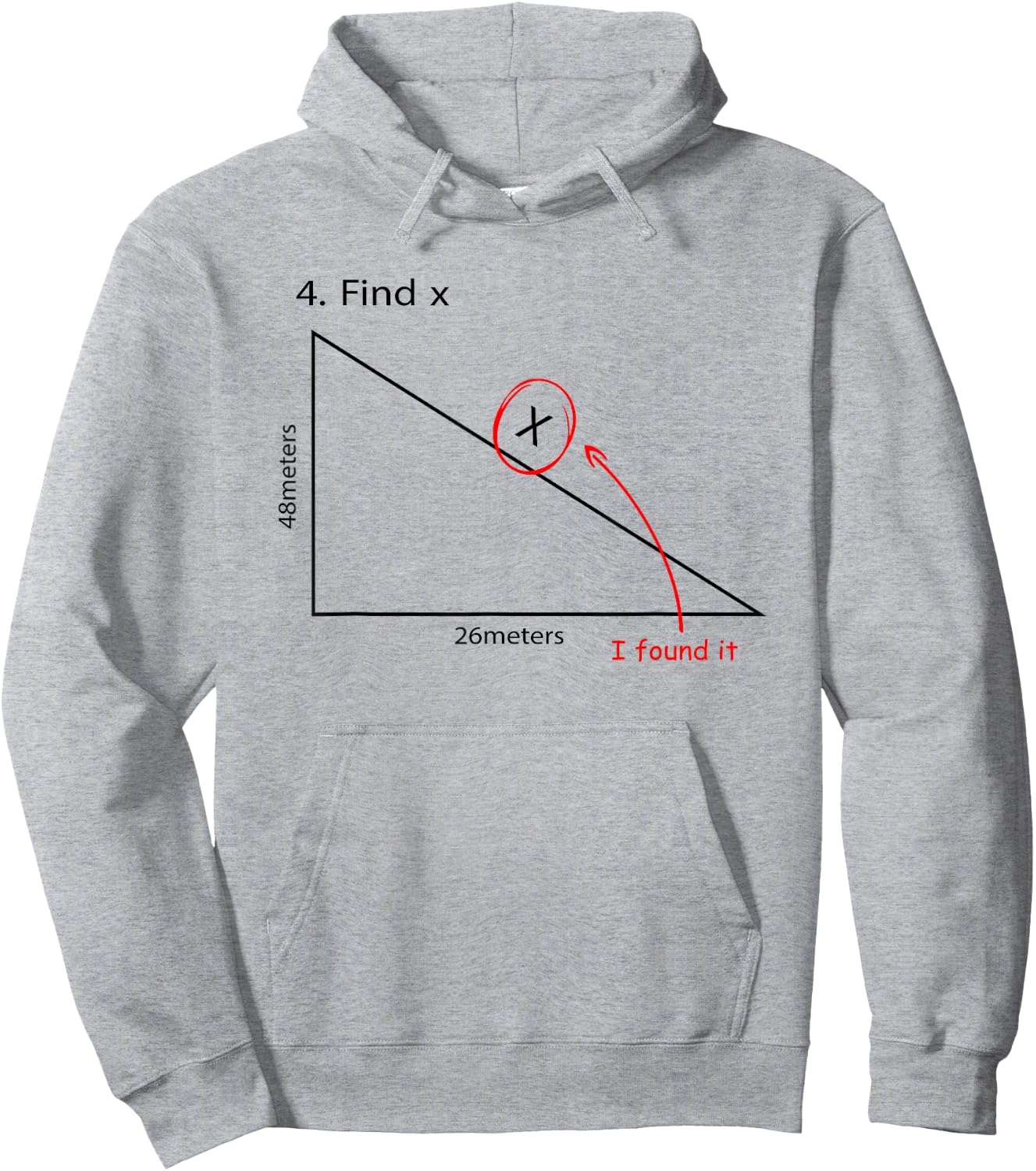 Find X Funny Math Task FindX I Found It Women Girls Kids Hoodie - Hoodie | Ash