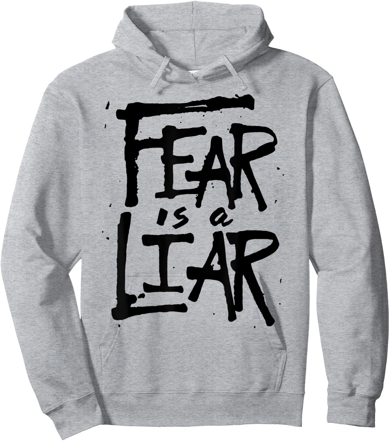 Fear is a Liar - Inspirational Christian Faith Believer Hoodie - Hoodie | Ash