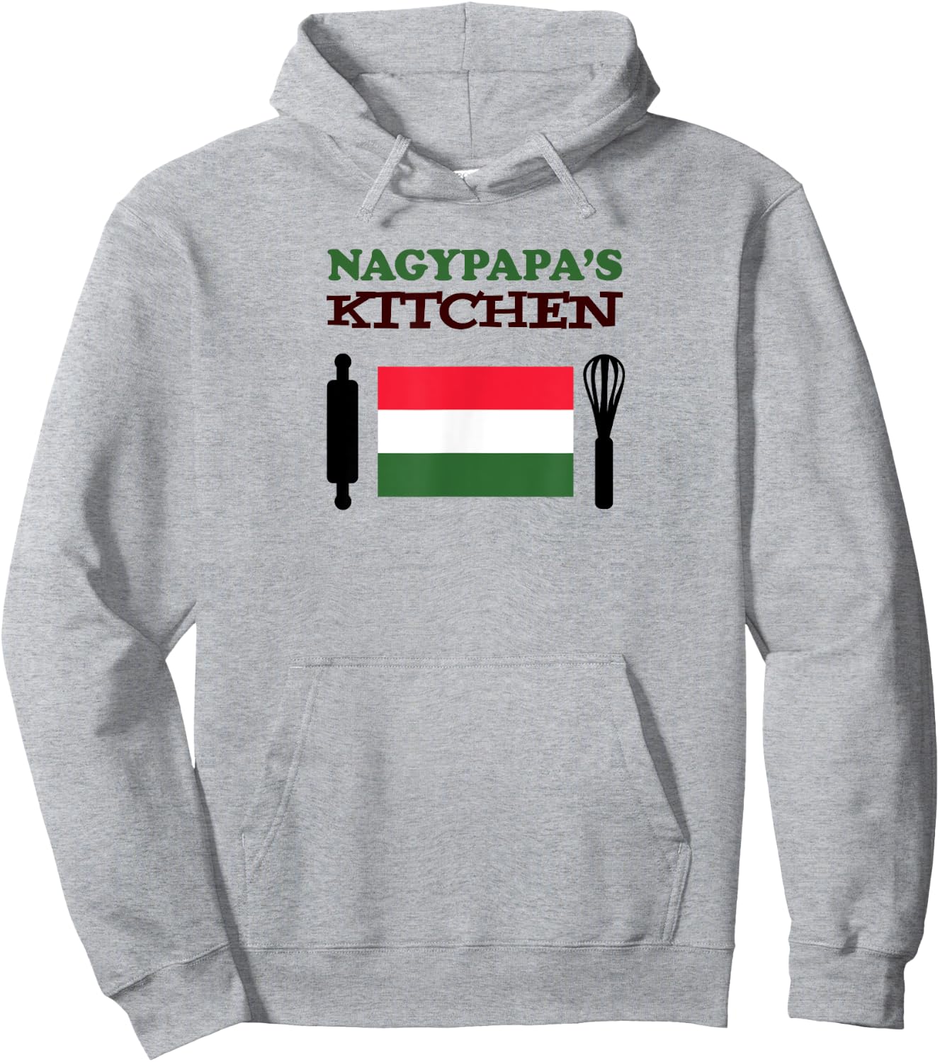 Nagypapa's Kitchen Hungarian Grandpa Hoodie - Hoodie | Ash