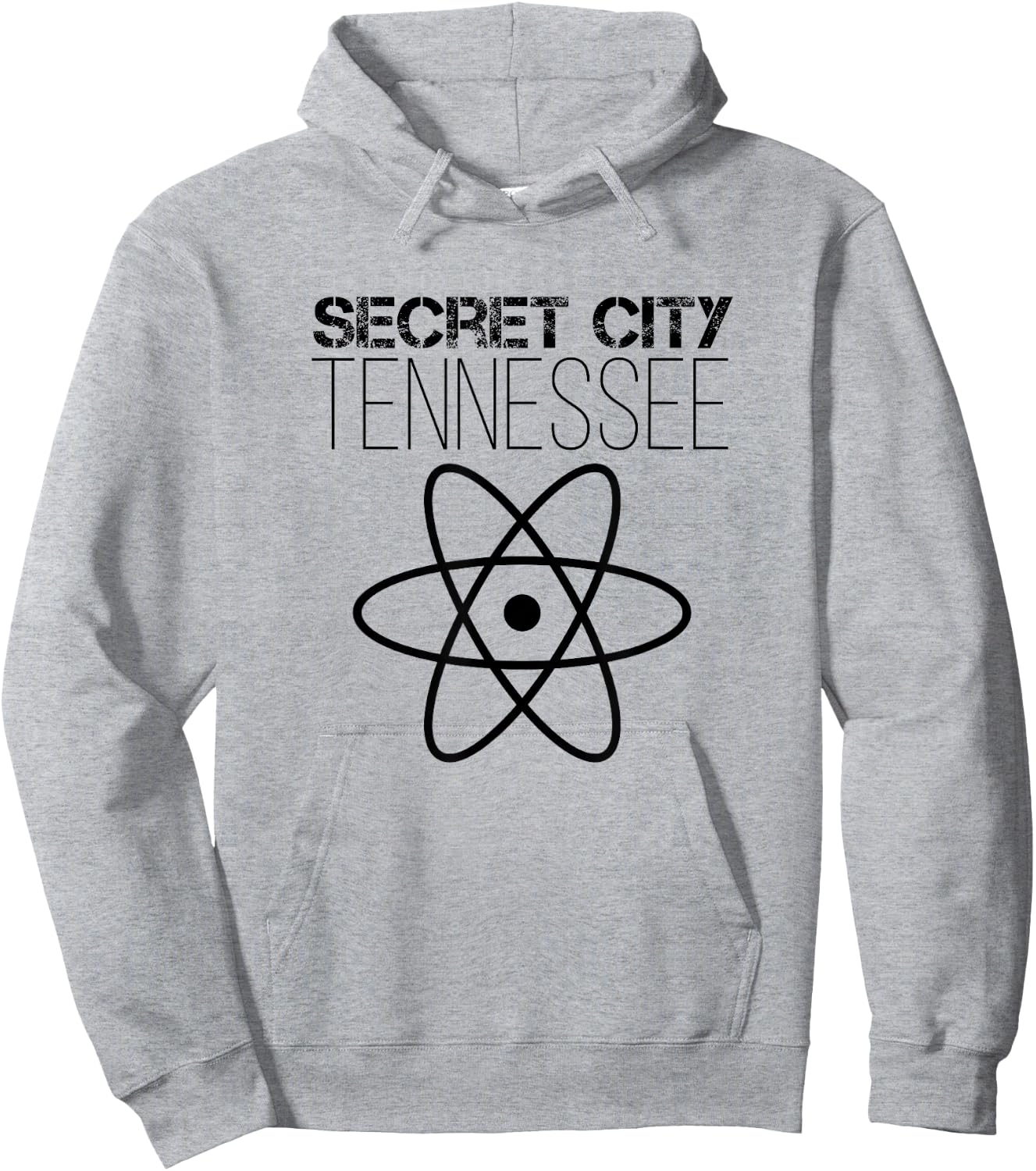 Secret City Oak Ridge Tennessee Atom Nuclear Hoodie - Hoodie | Ash