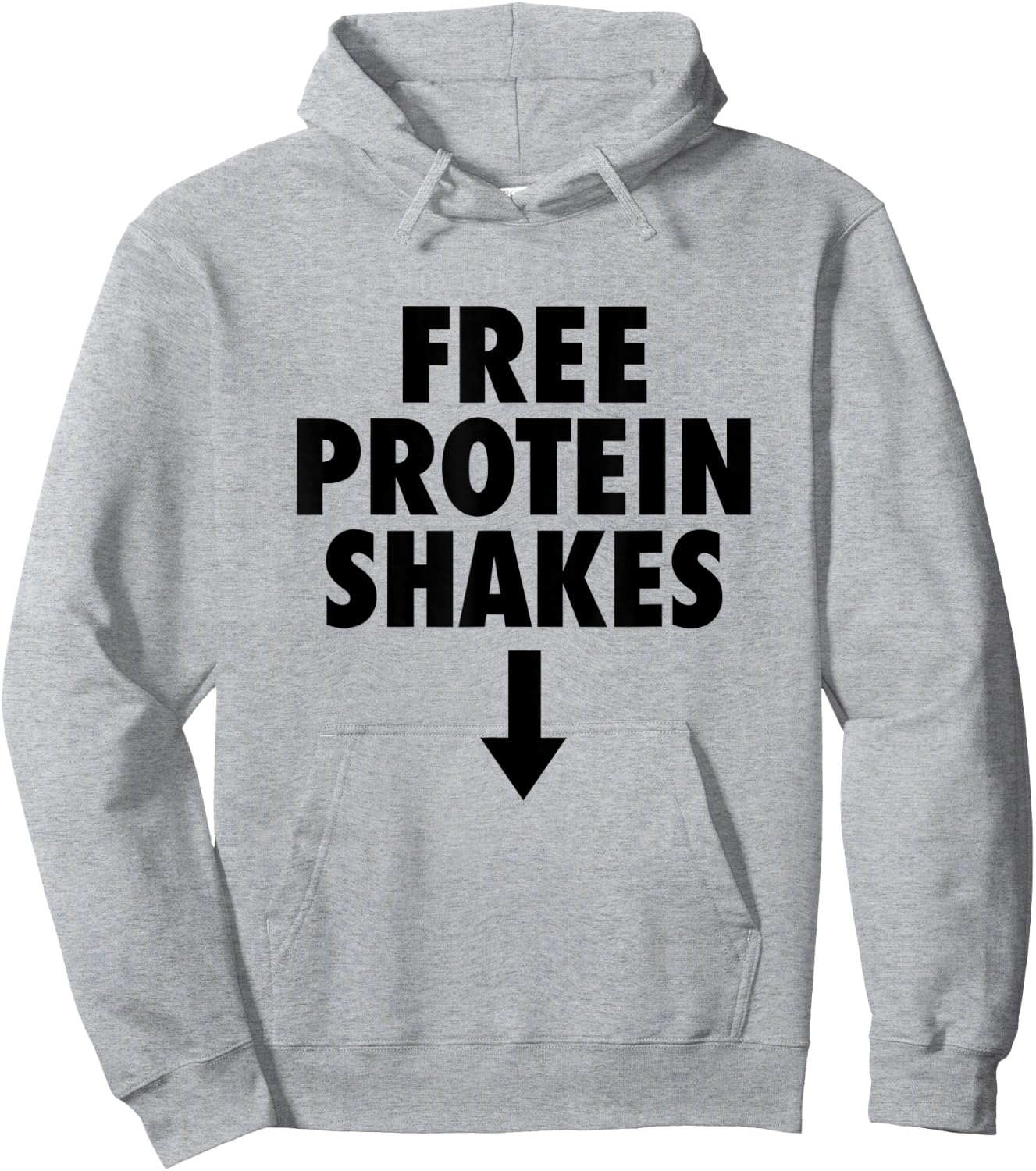 Free Protein Shakes Funny Adult Humor Novelty Bodybuilding Hoodie - Hoodie | Ash