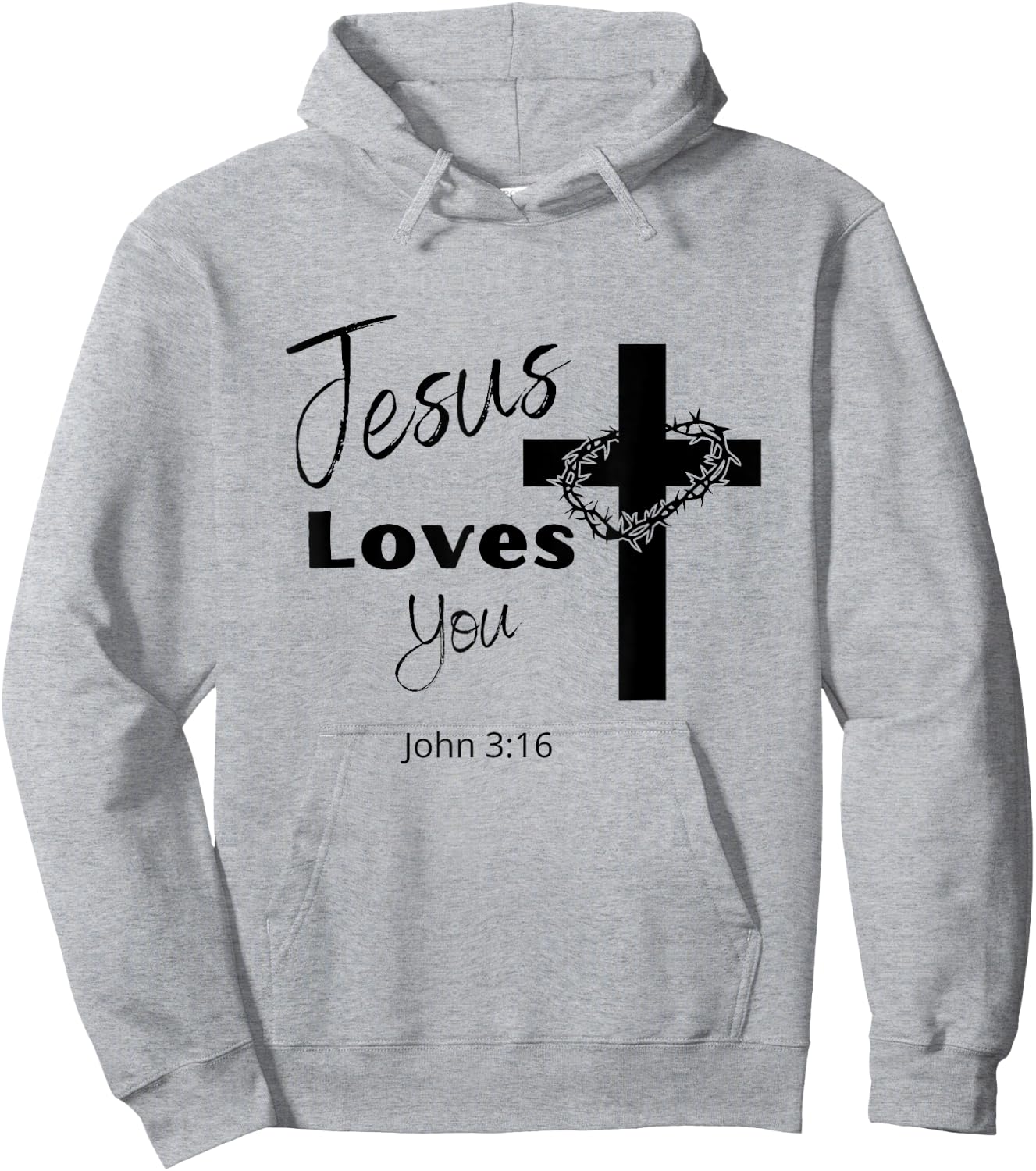 Jesus Loves You Hoodie - Hoodie | Ash