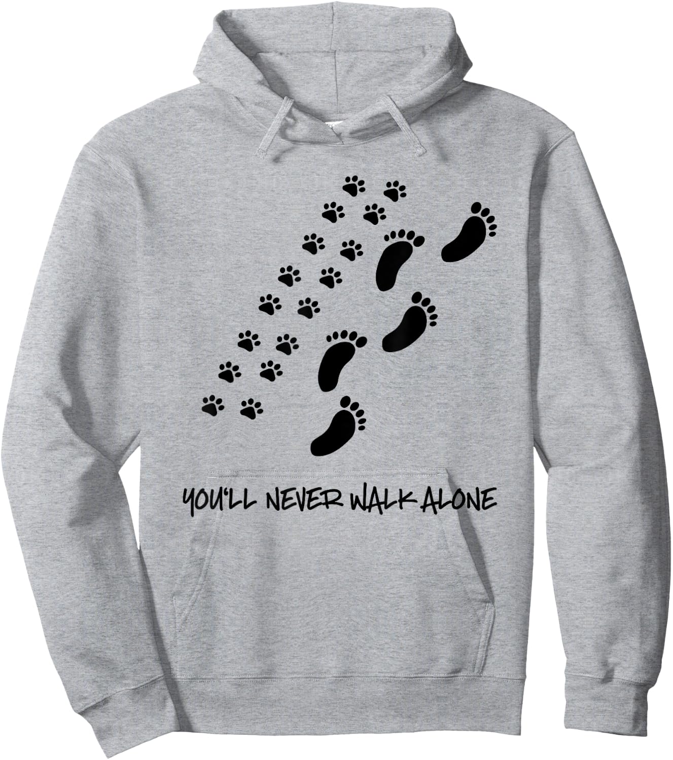 You'll never walk alone dog shirt Hoodie - Hoodie | Ash