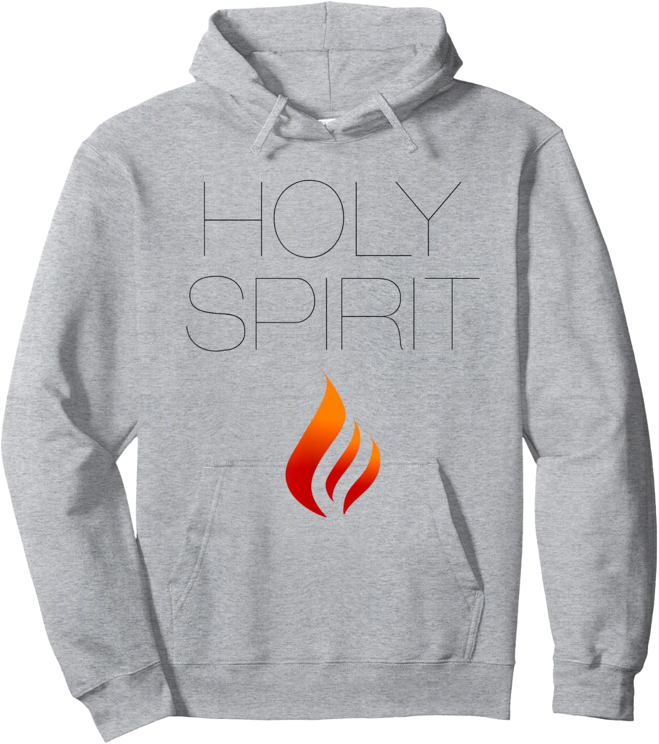 Holy Spirit with Fire (Christian ) Hoodie - Hoodie | Ash