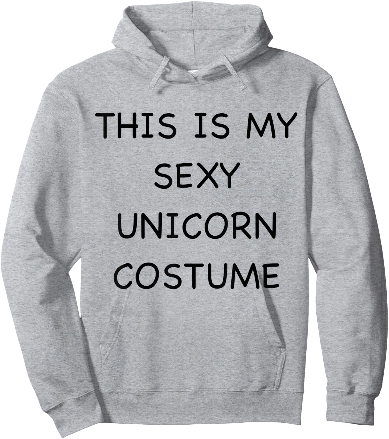 Sexy Unicorn Lazy Halloween Costume Funny Easy Outfit Hoodie - Hoodie | Ash
