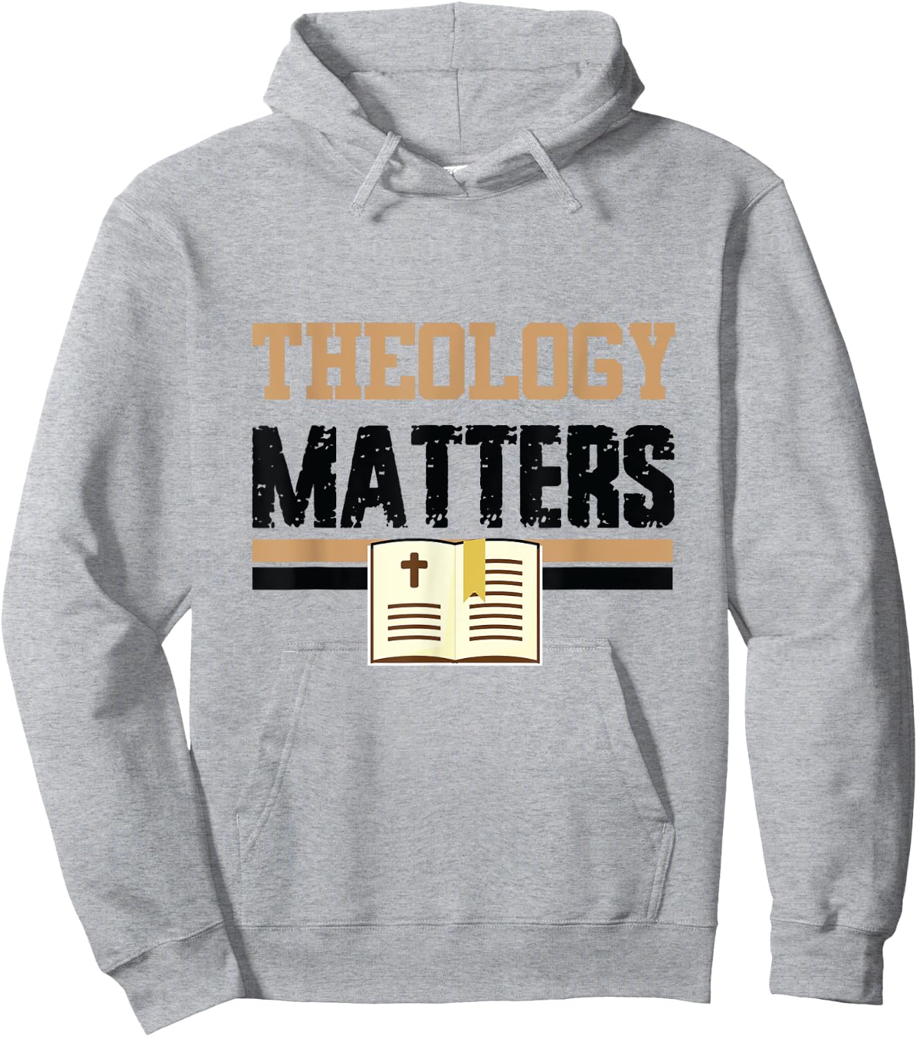 Theology Matters Bible Religious Christian Church Faith Pray Hoodie - Hoodie | Ash