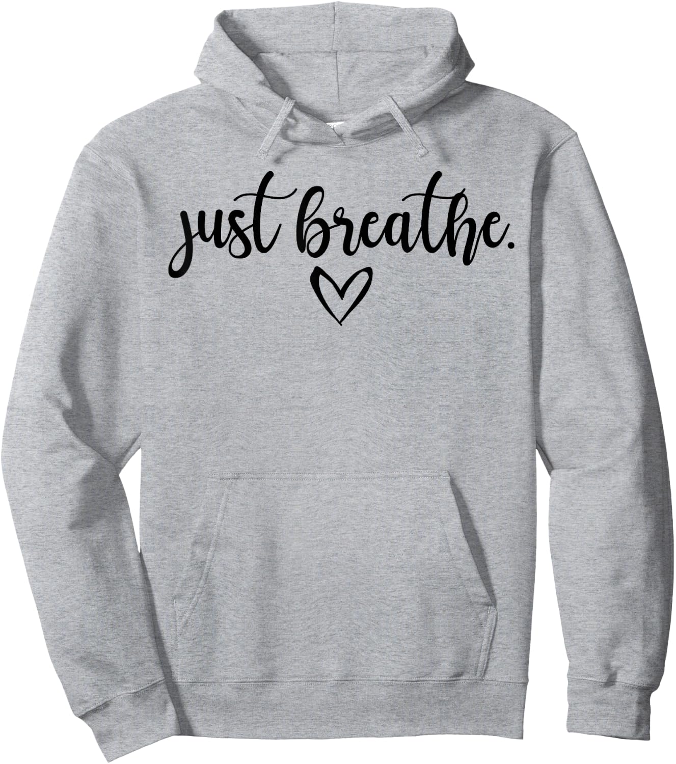 Just Breathe Meditating Meditation Relaxation Namaste Relax Hoodie - Hoodie | Ash