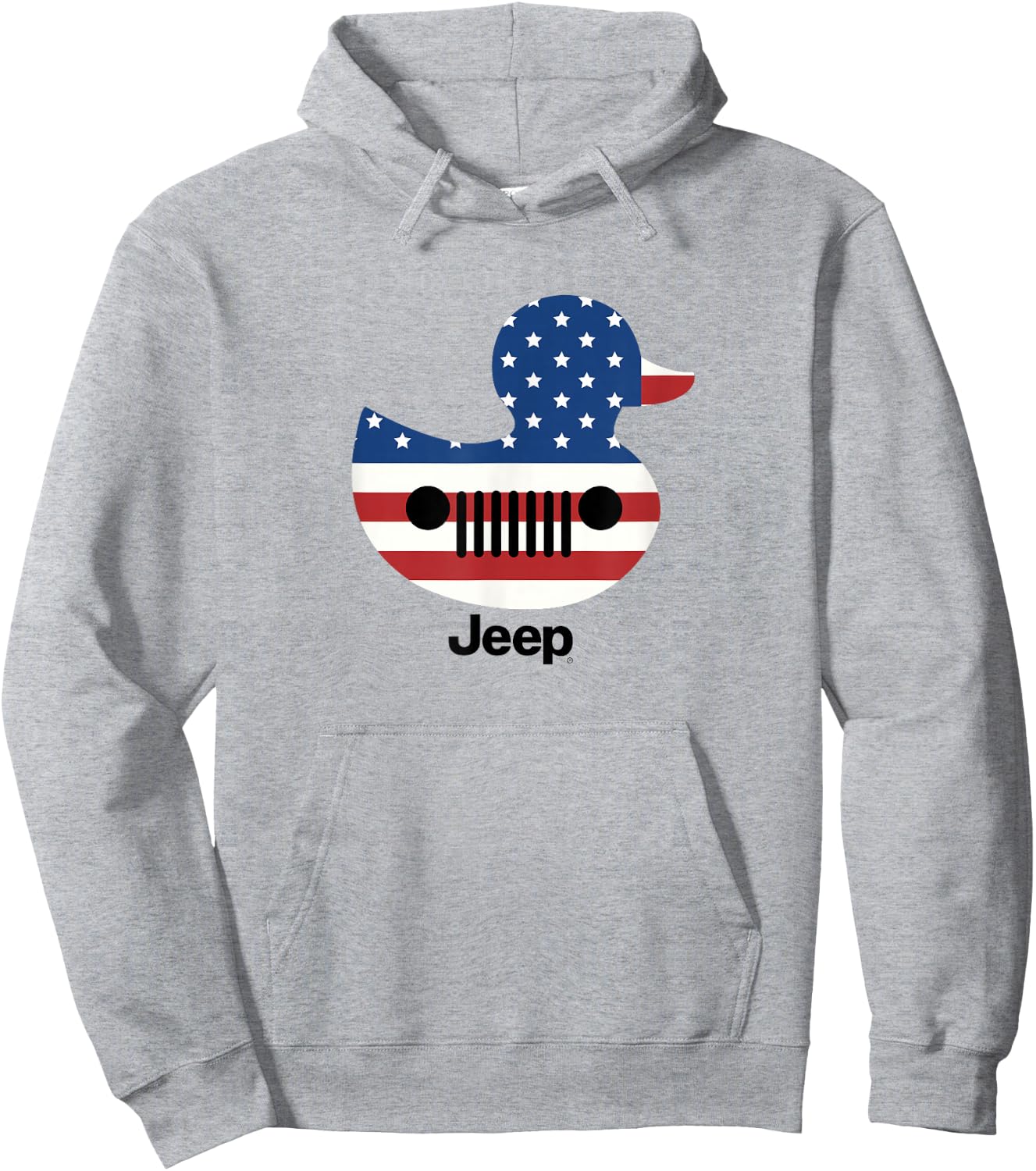 Jeep Duck Flag Hoodie - Hoodie | Ash