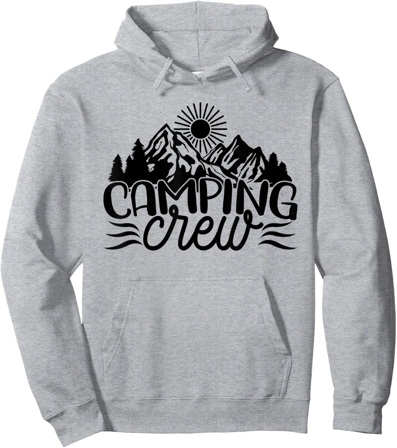 Camping Crew, Matching, Family, Men Women Kids Nature Camper Hoodie - Hoodie | Ash
