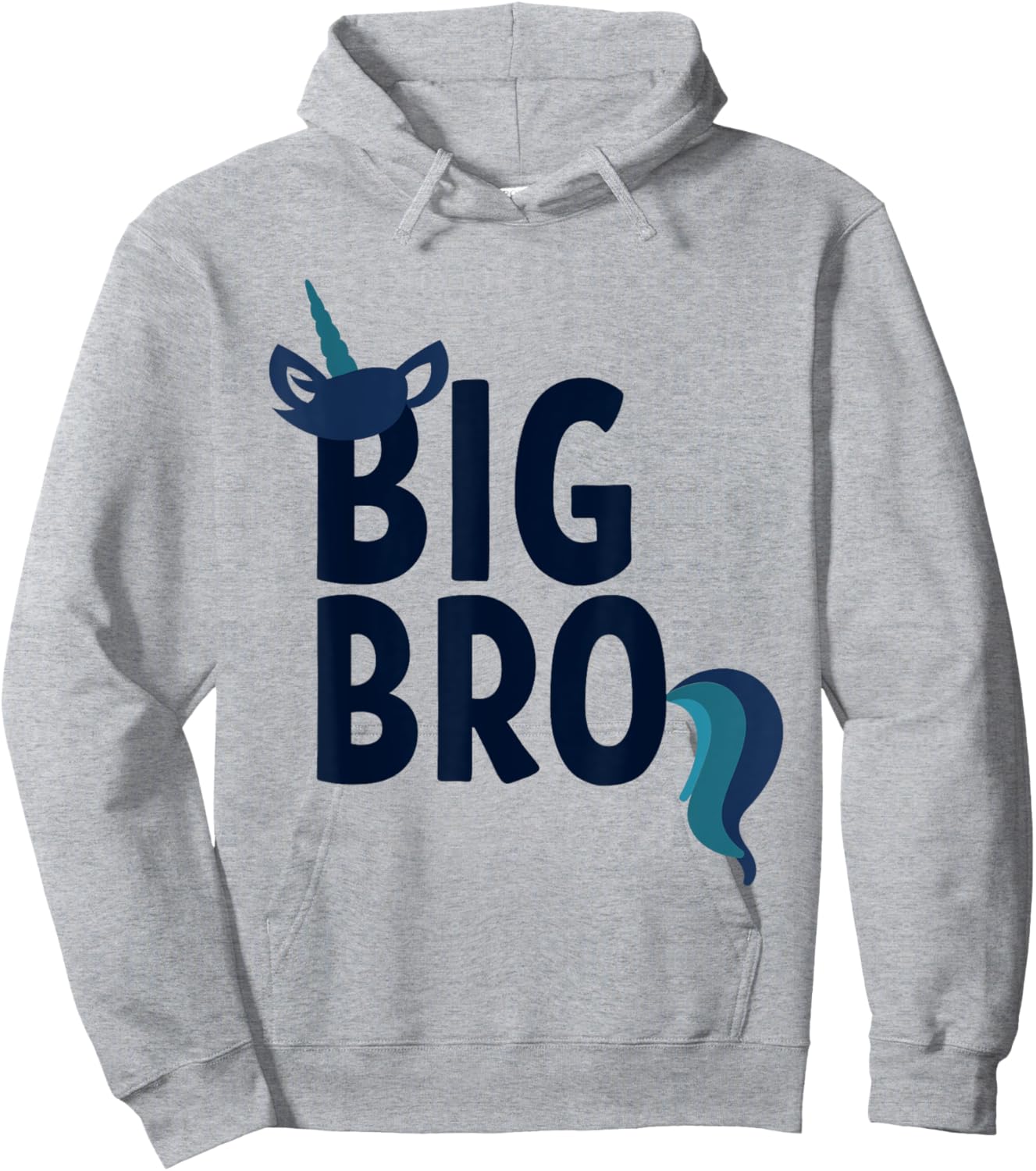 Big Brother Unicorn Brothercorn for Boys Hoodie - Hoodie | Ash