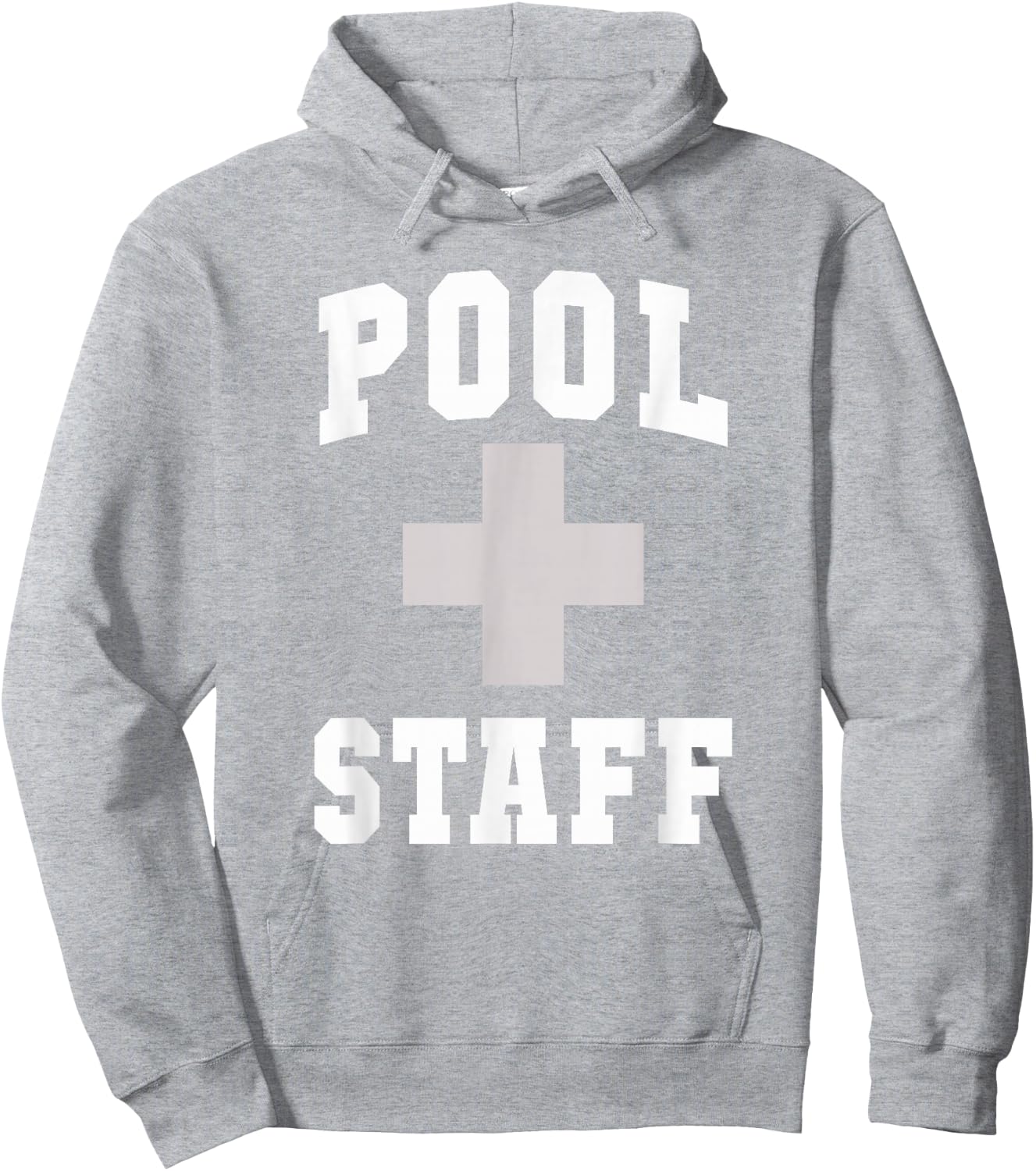 Cute POOL STAFF Off Duty Vacay Swim Cruise Swimming Vacation Hoodie - Hoodie | Ash