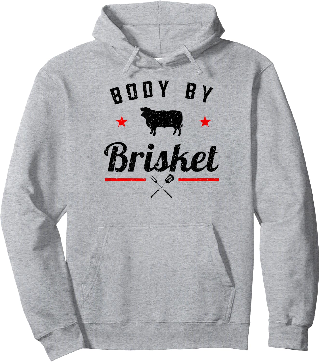 Funny BBQ Body By Brisket Grilling Or Smoking Meat Hoodie - Hoodie | Ash