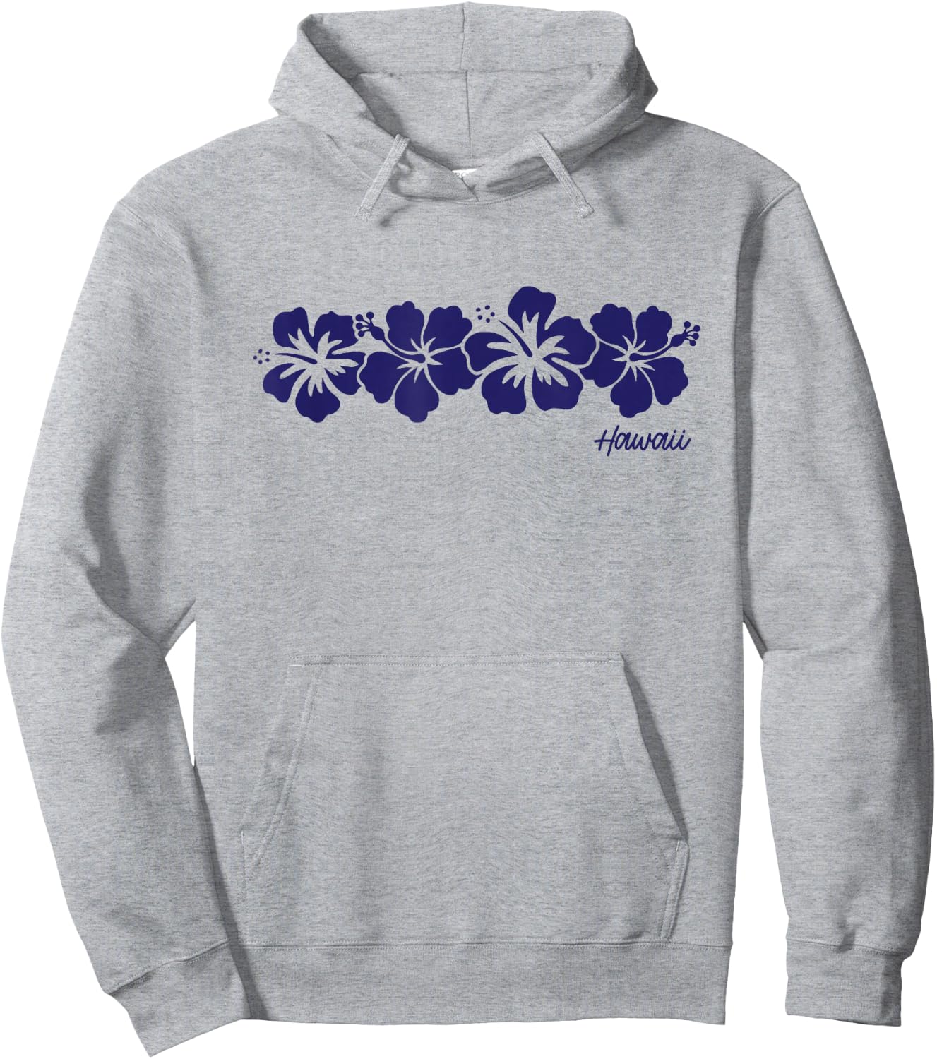 Hawaii Hibiscus Flower Aloha Hawaiian Vacation Souvenir Hoodie - Hoodie | Ash