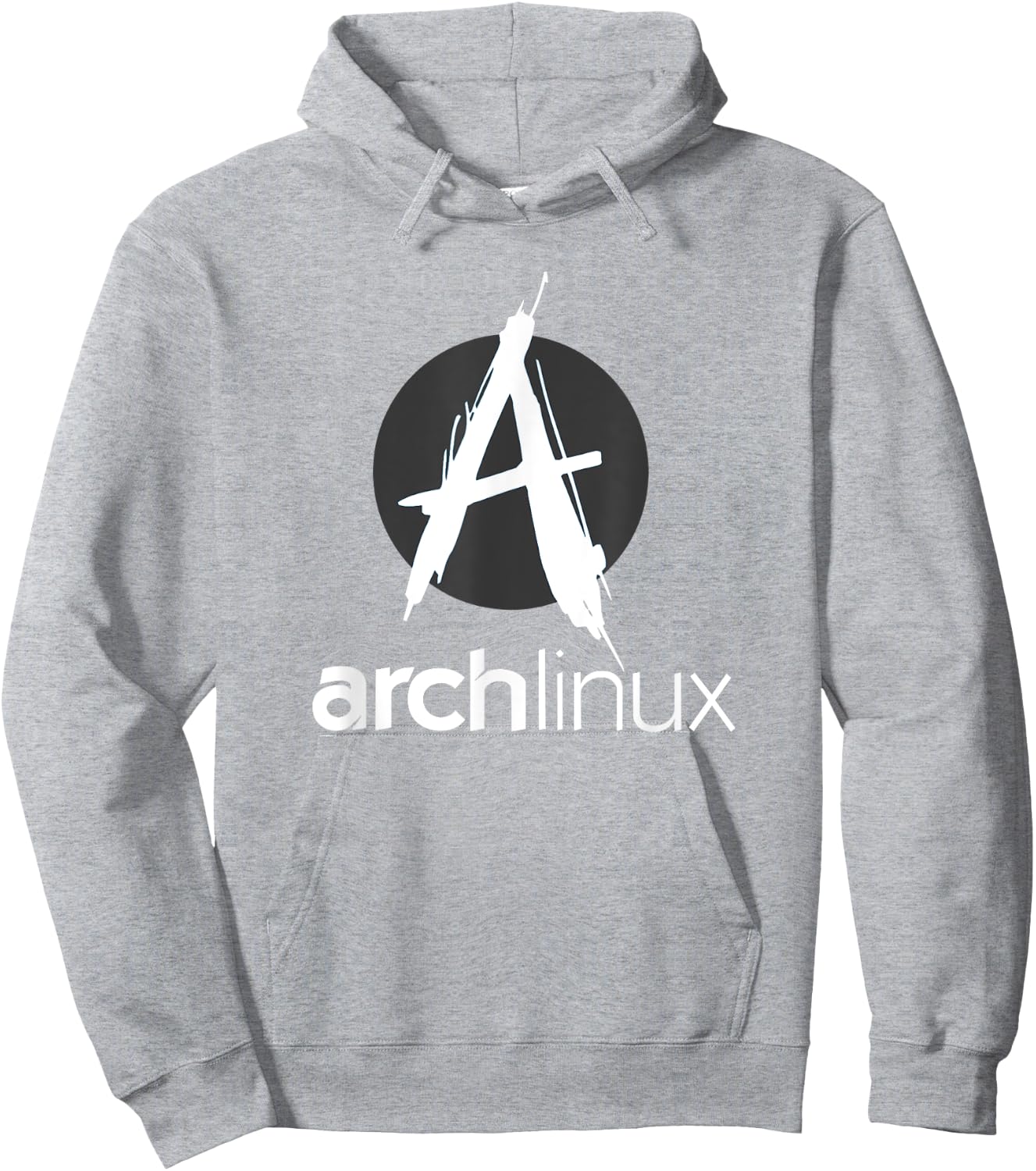 Arch Linux lover tagline and Logo Open Source Os Hoodie - Hoodie | Ash