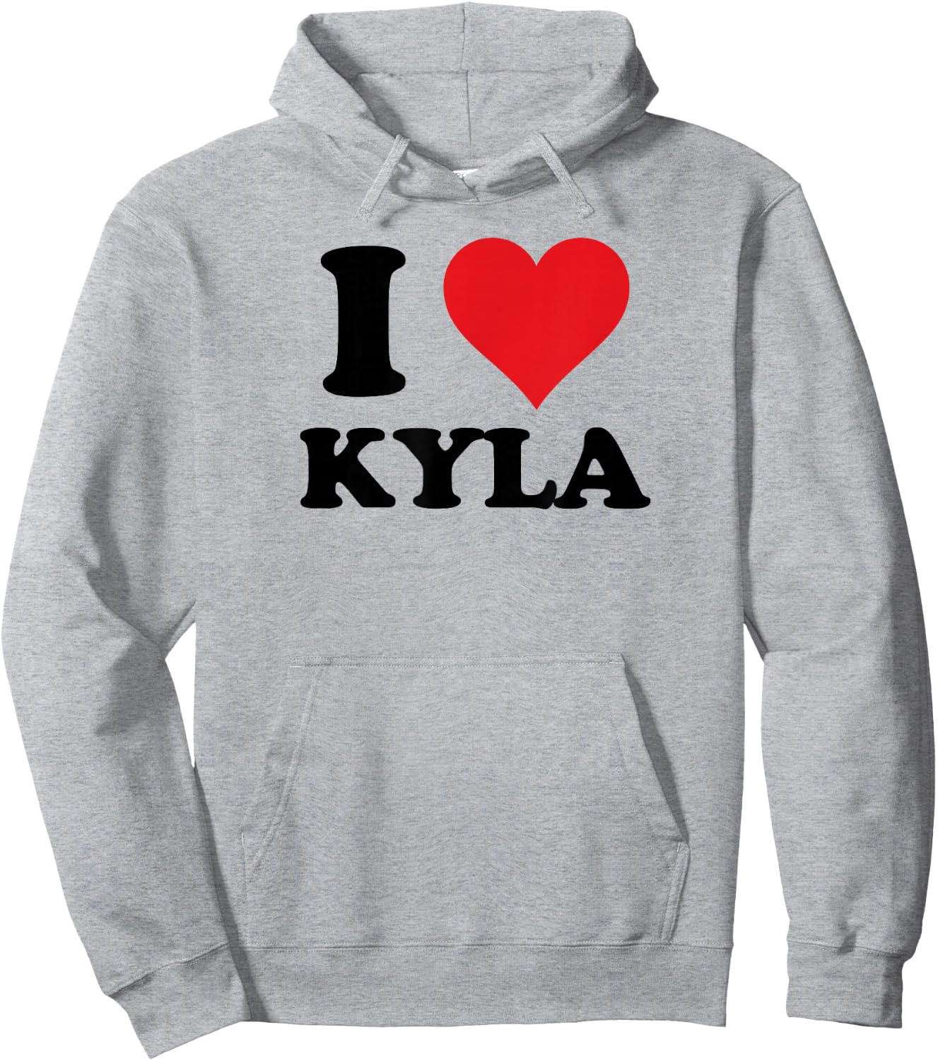 I Heart Kyla First Name I Love Personalised Stuff Hoodie - Hoodie | Ash