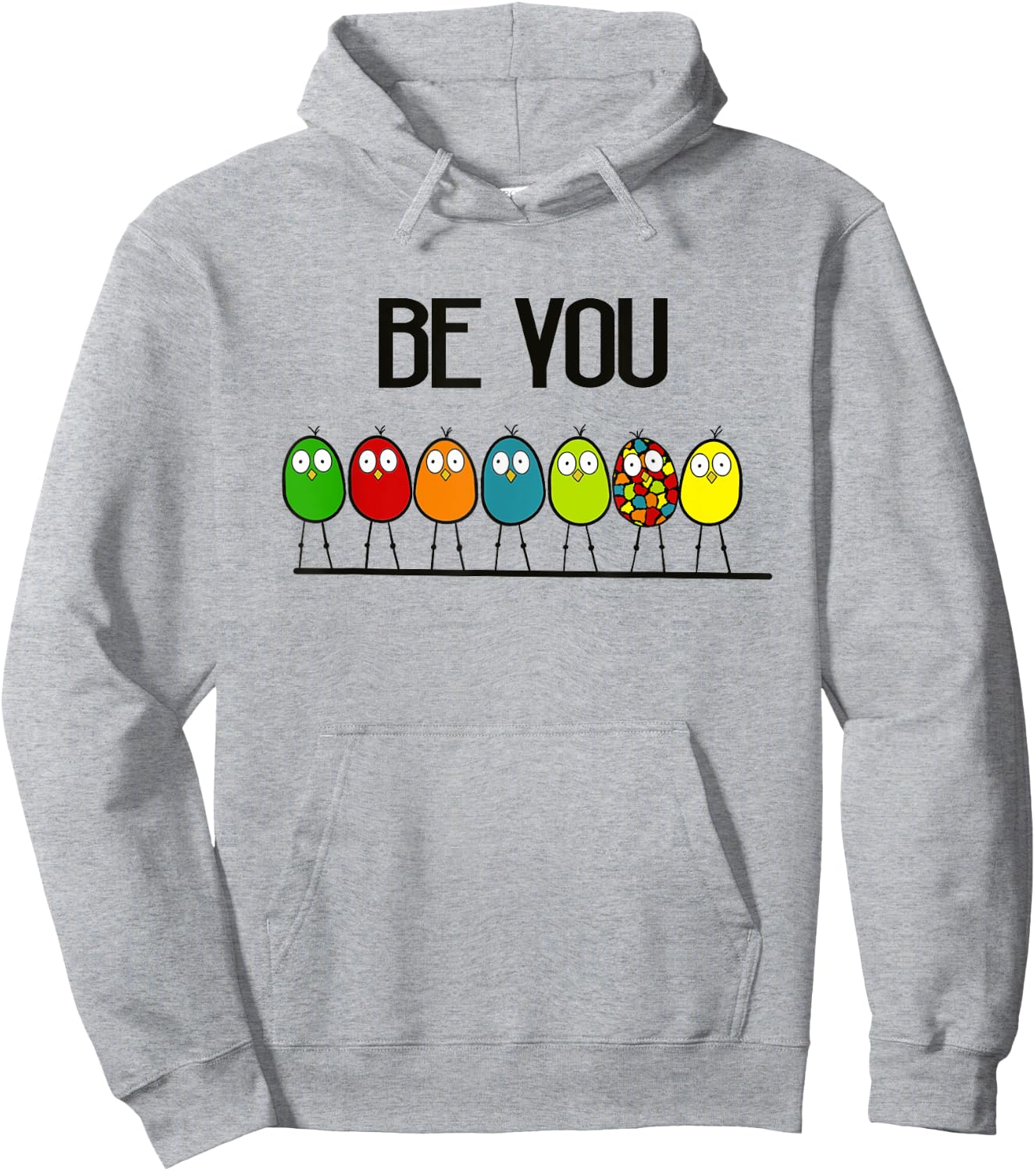 Delightfully Different World Be Yourself, Be You Hoodie - Hoodie | Ash