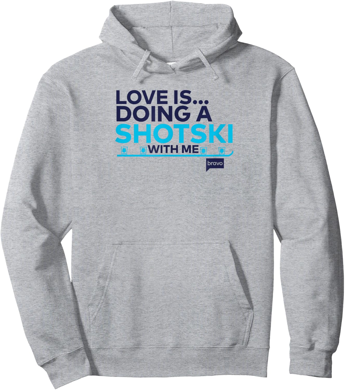 Bravo Watch What Happens Live Love Is... Shotski Hoodie - Hoodie | Ash