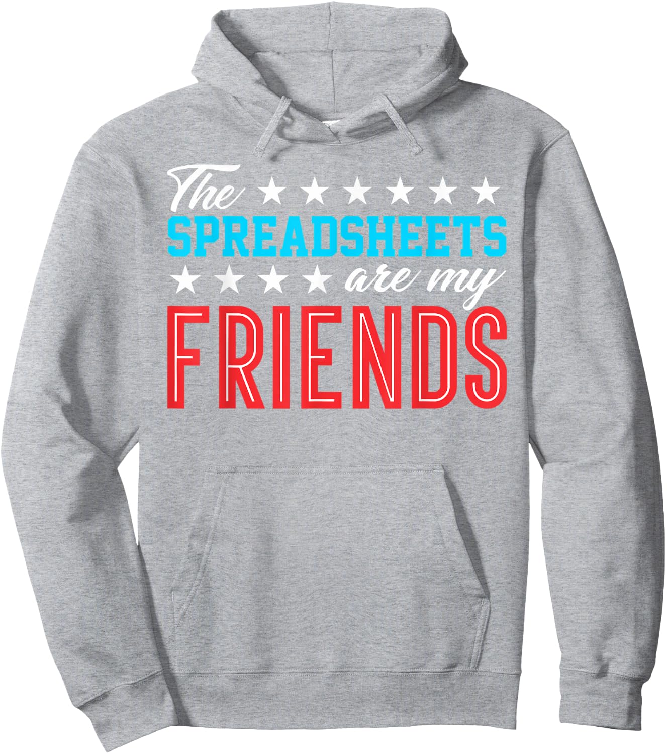 Spreadsheet Friends Accountant Bookkeeper Funny Gift T Shirt Hoodie - Hoodie | Ash
