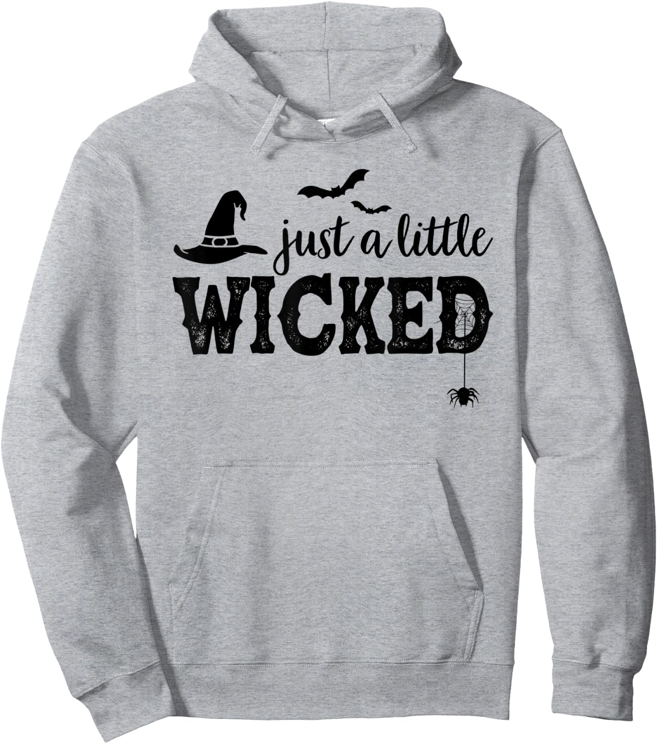 Just A Little Wicked Halloween Shirt Witch Hoodie - Hoodie | Ash