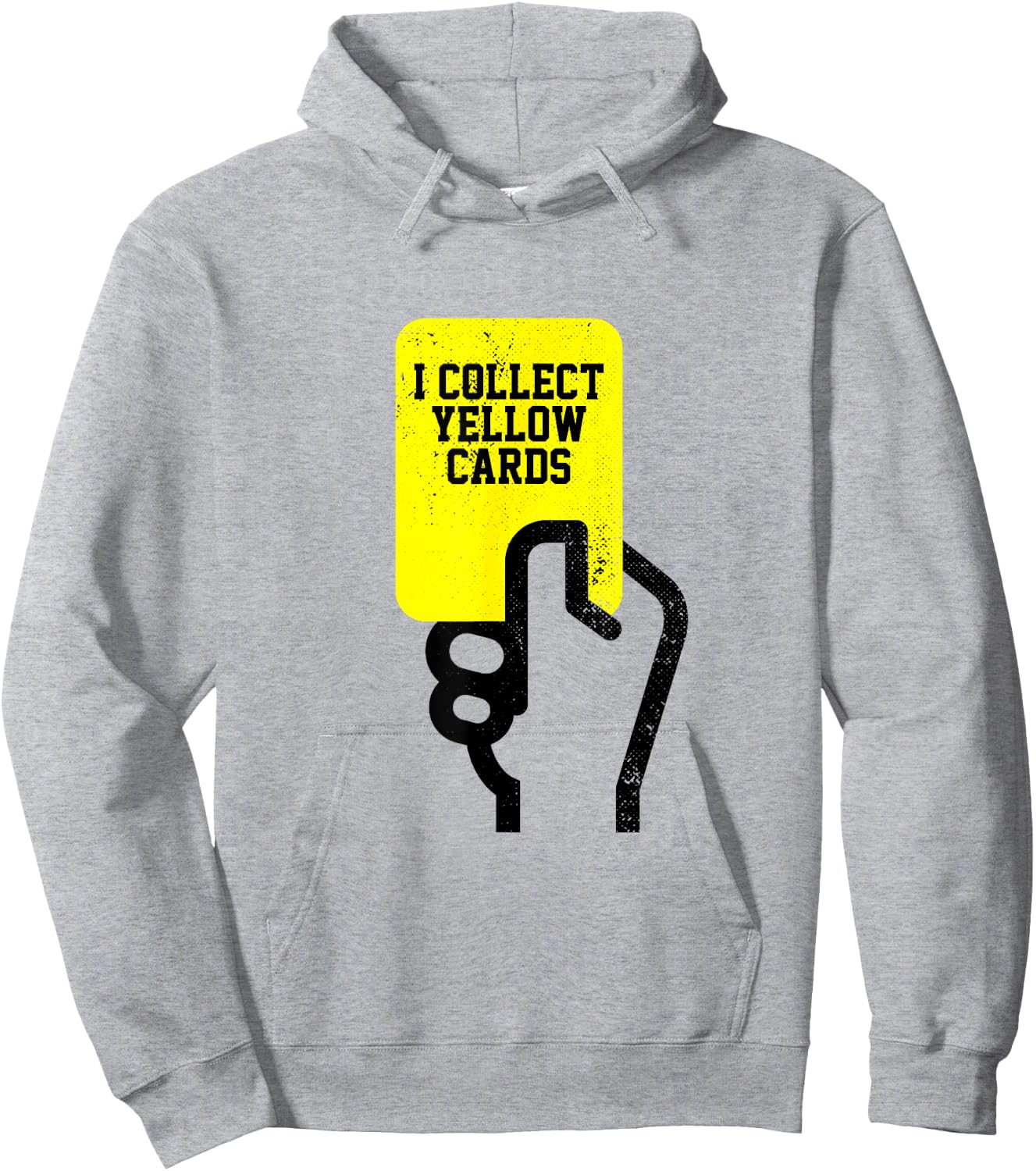 I Collect Yellow Cards, Funny Soccer Player Saying Hoodie - Hoodie | Ash