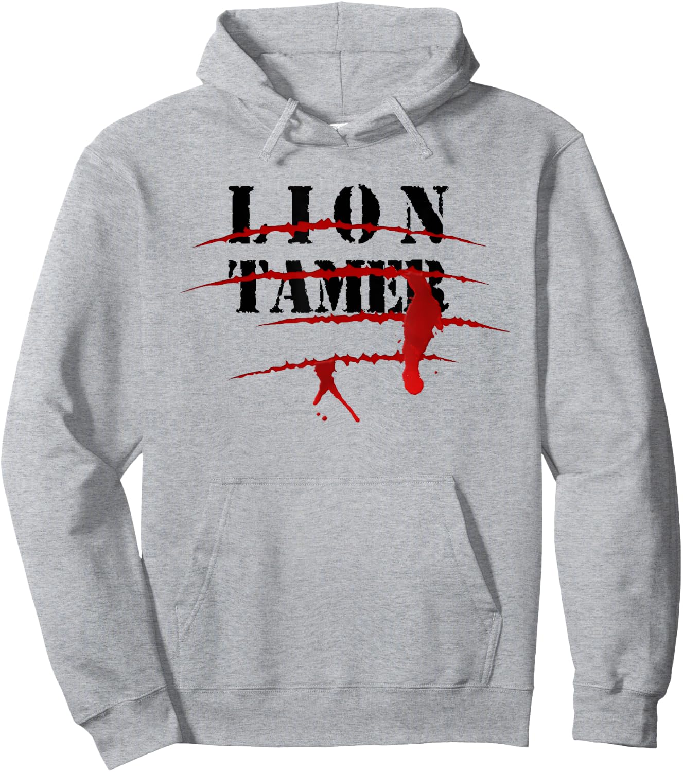Lion Tamer Bloody Animal Attack Halloween Costume Hoodie - Hoodie | Ash