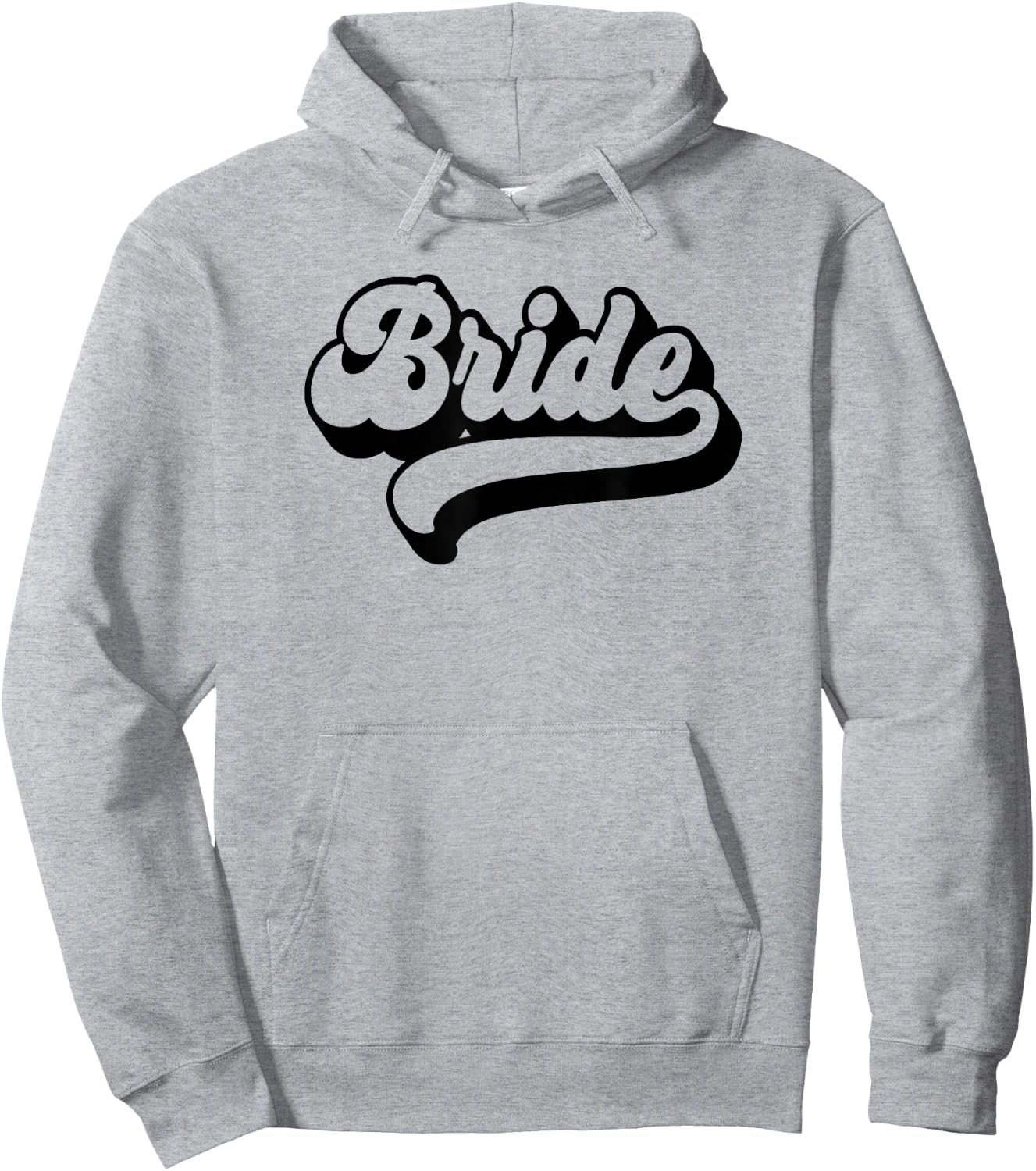 Bride Wedding Bachelorette Party Bridal Shower Retro Bride Hoodie - Hoodie | Ash