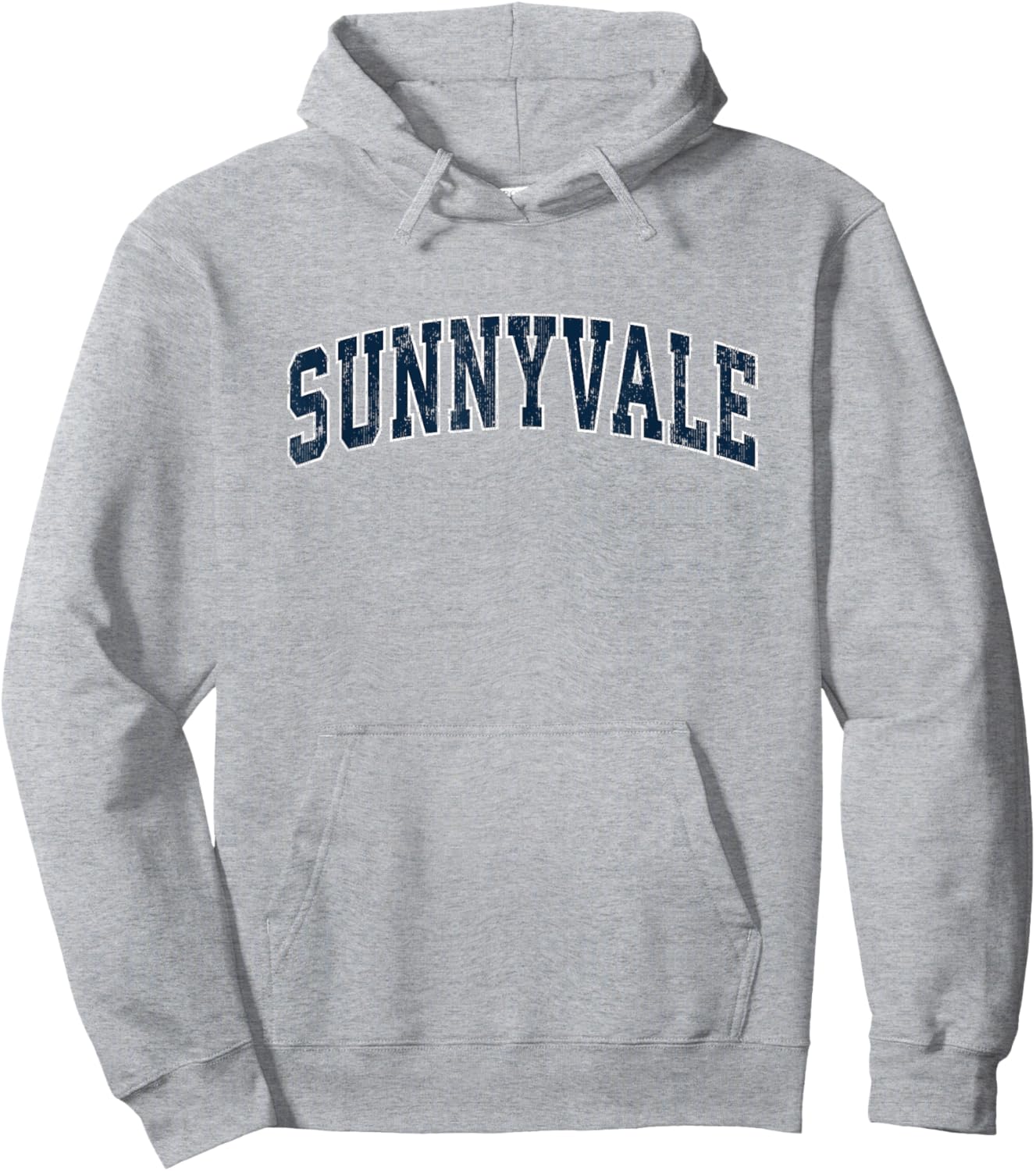 Sunnyvale California CA Vintage Sports Design Navy Design Hoodie - Hoodie | Ash