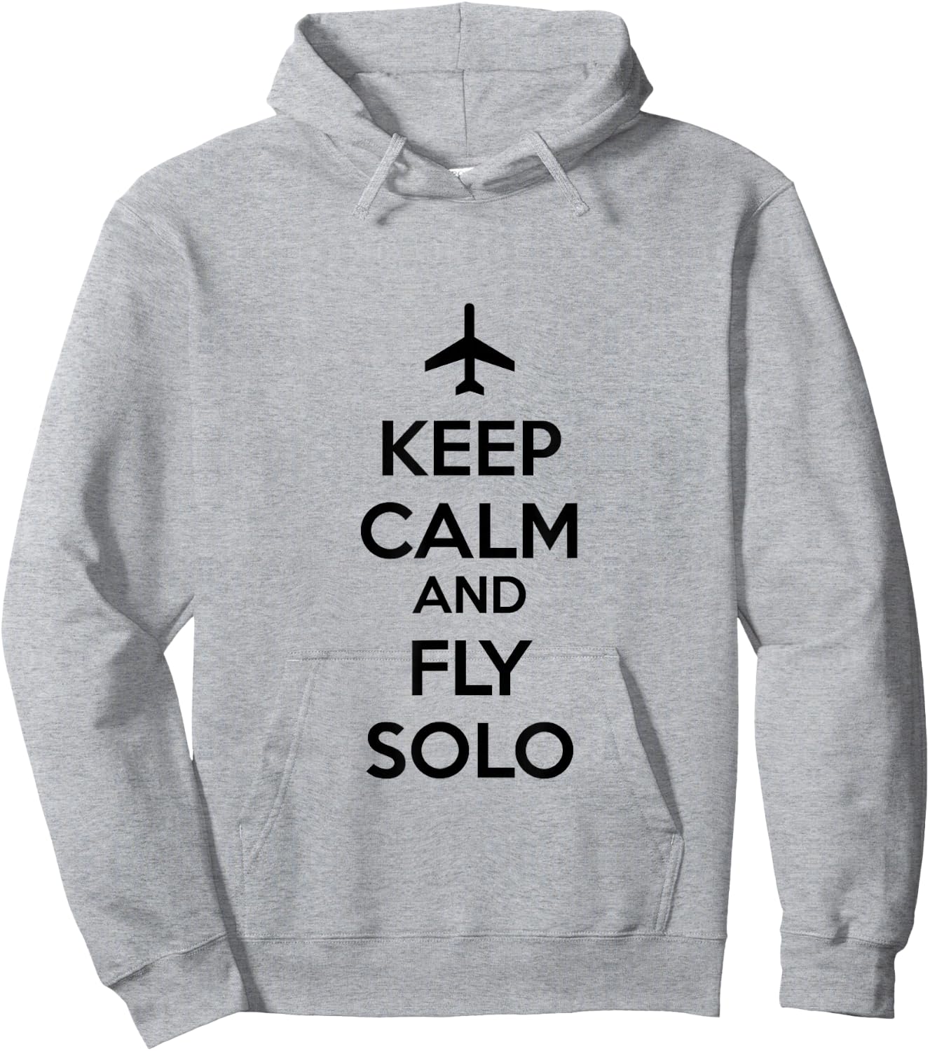 Pilot Keep Calm and Fly Solo Hoodie - Hoodie | Ash