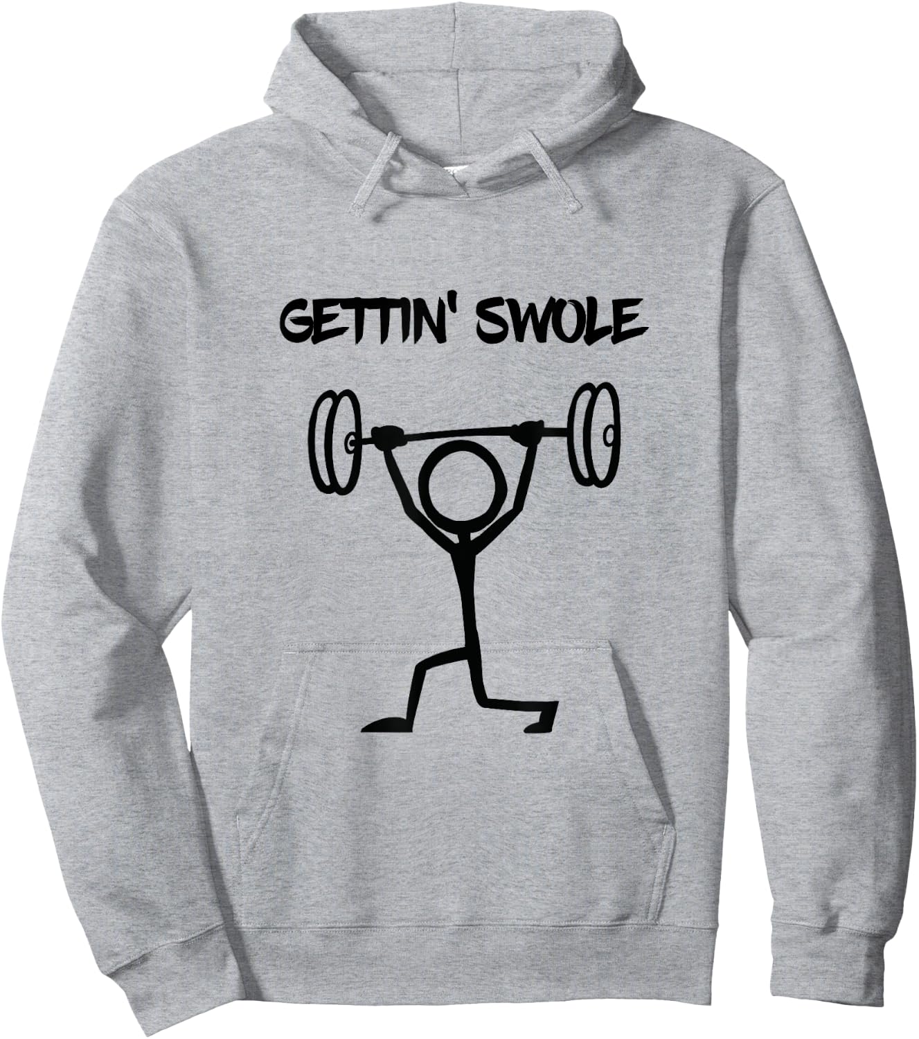 Getting Swole Women Men Workout Exercise Weight Lifting Hoodie - Hoodie | Ash