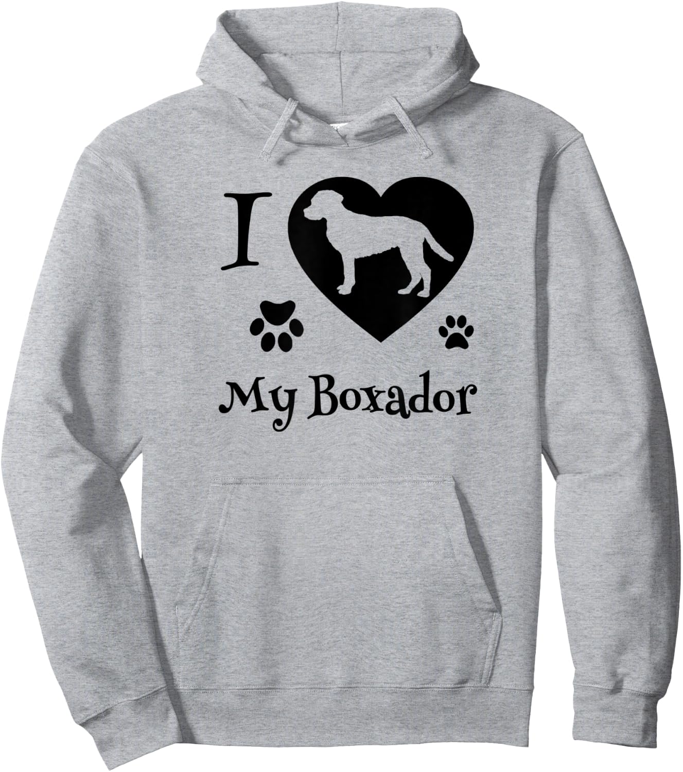 Boxador Shirt Design for Boxador Dog Lovers Men Women Kids Hoodie - Hoodie | Ash