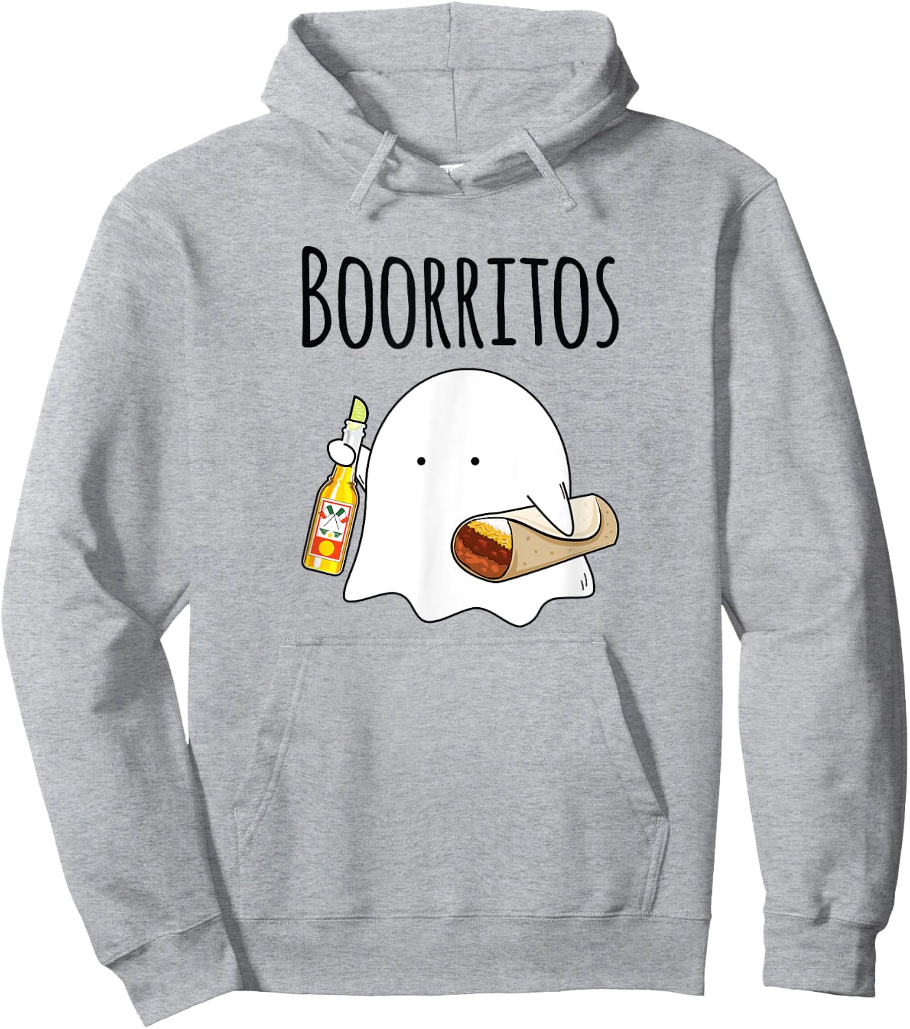 Halloween Shirt Men Kids Women Funny Mexican Burrito Hoodie - Hoodie | Ash