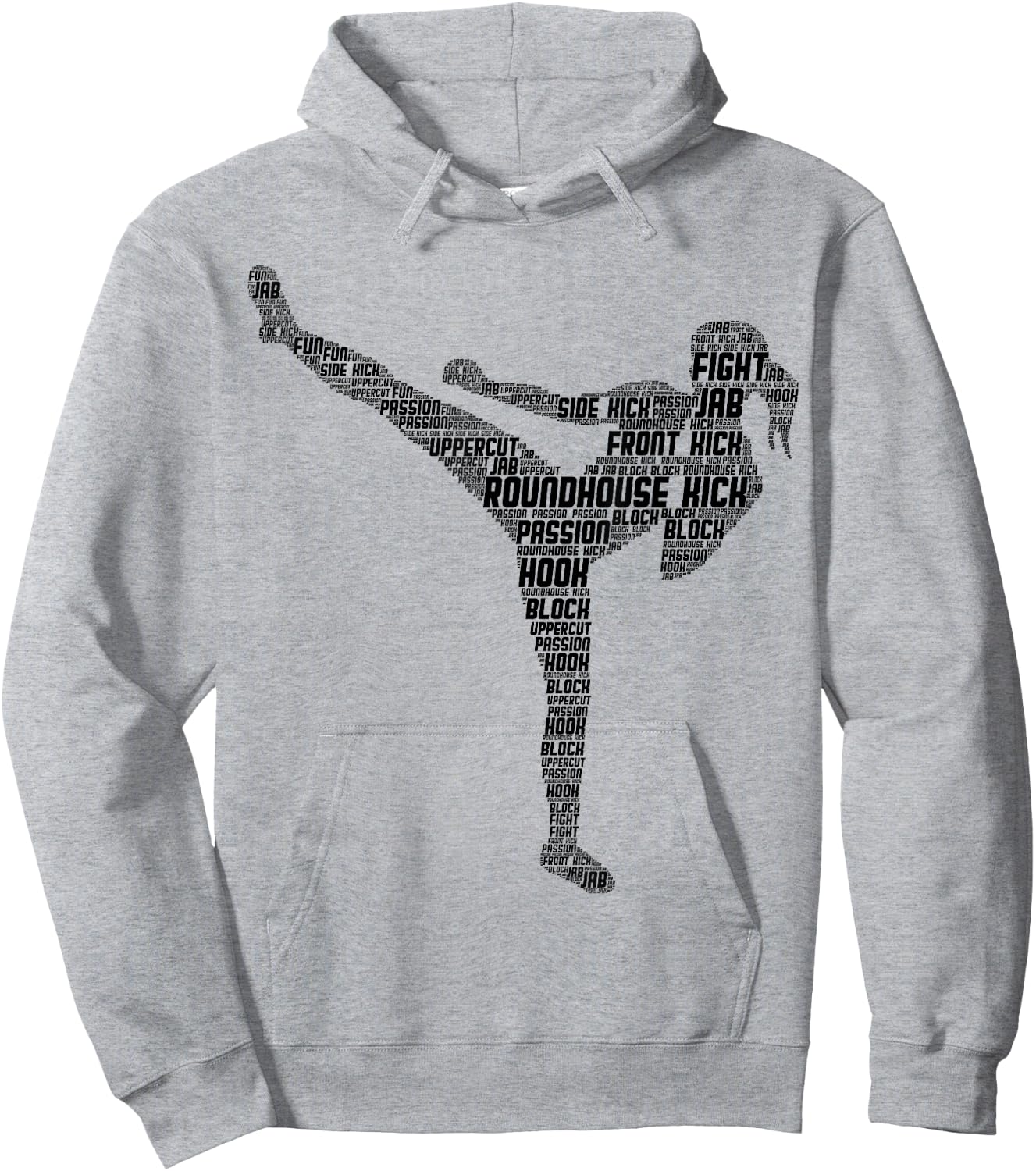 Kickboxing Kickboxer Karate Girls Women Kids Hoodie - Hoodie | Ash