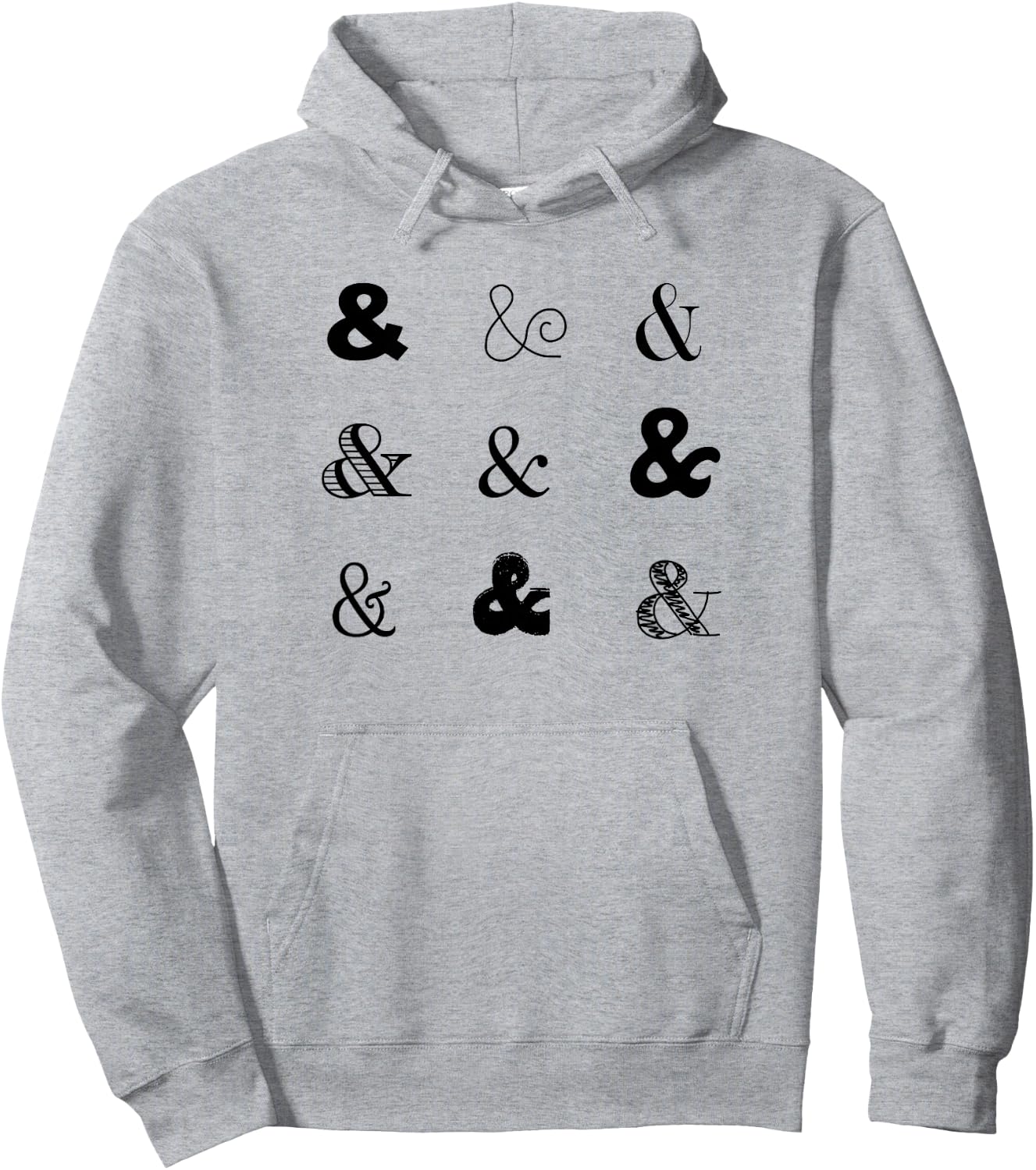JK Typografie Designs Cute Typography - Grey, Small - -Adults Hoodie - Hoodie | Ash