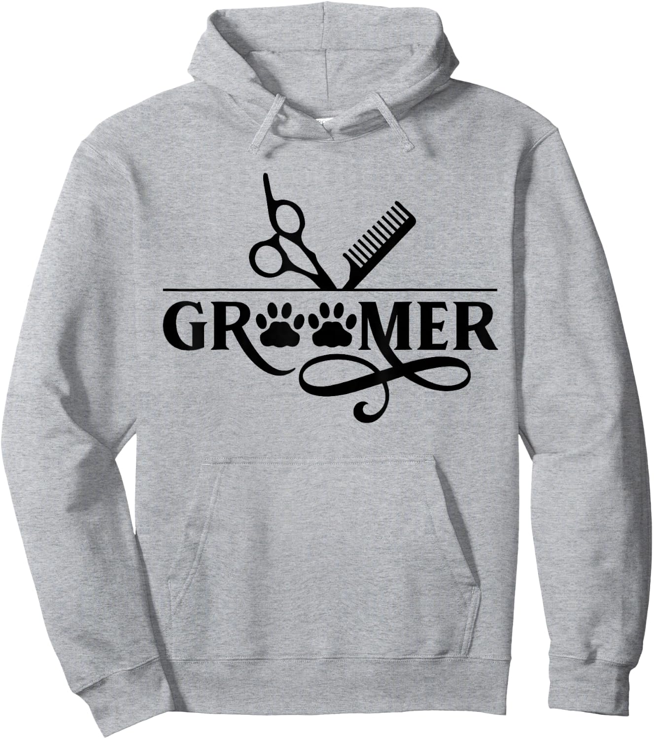 Groomer Salon Grooming Dog Animal Hoodie - Hoodie | Ash