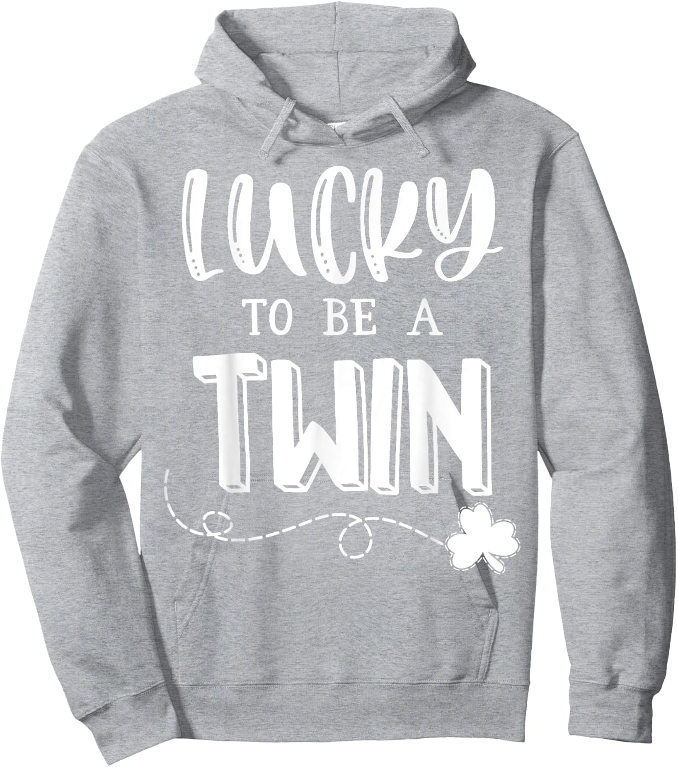 Lucky To Be A Twin Shirt Twin St Patricks Day Kid Hoodie - Hoodie | Ash