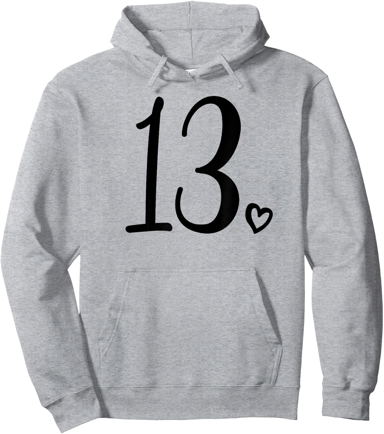 13th Birthday for Teen Girls Thirteen Cute 13 Years Old Hoodie - Hoodie | Ash