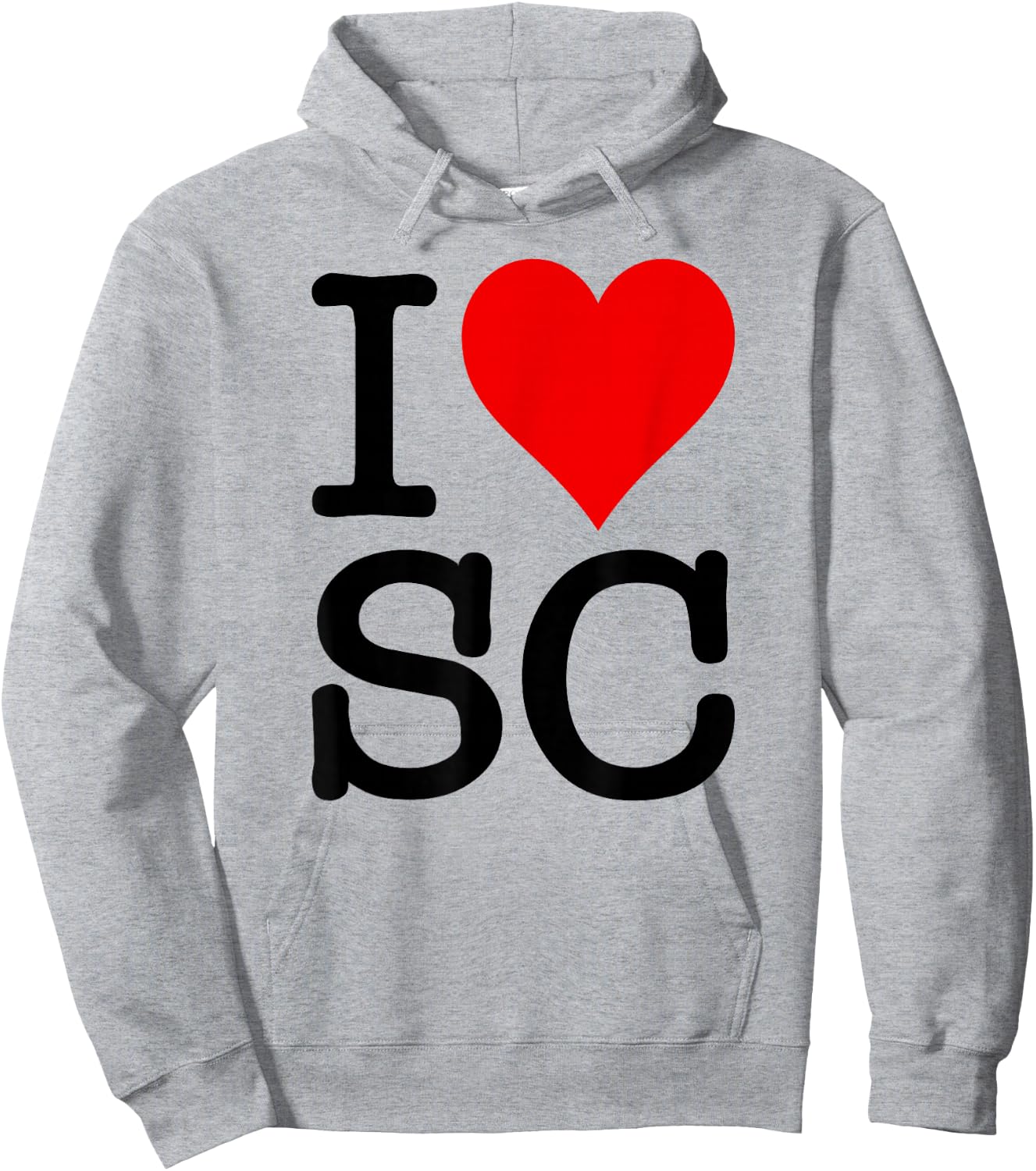 I Love Heart South Carolina Sc Hoodie - Hoodie | Ash