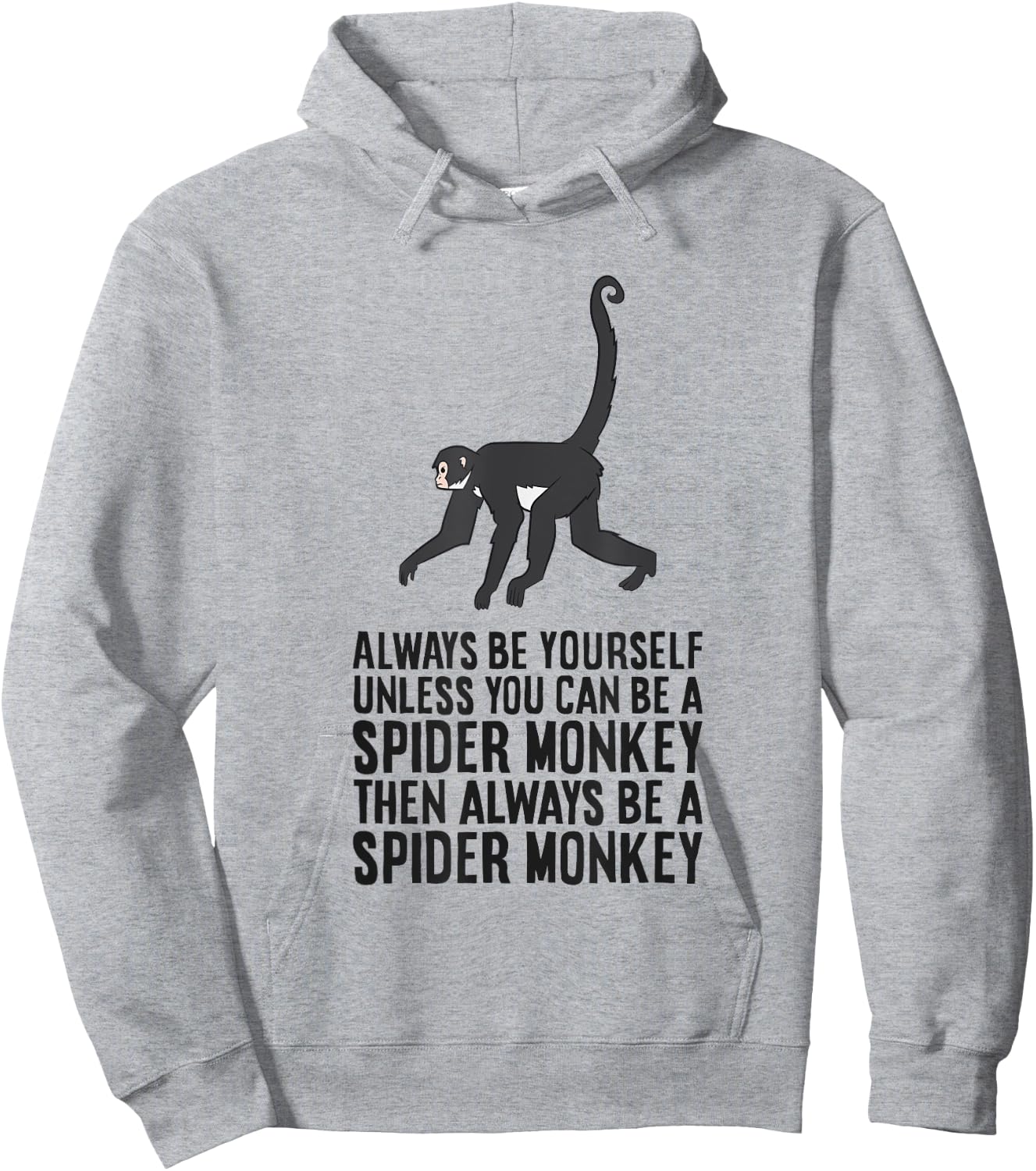 Always Be Yourself Unless You Can Be A Spider Monkey Hoodie - Hoodie | Ash