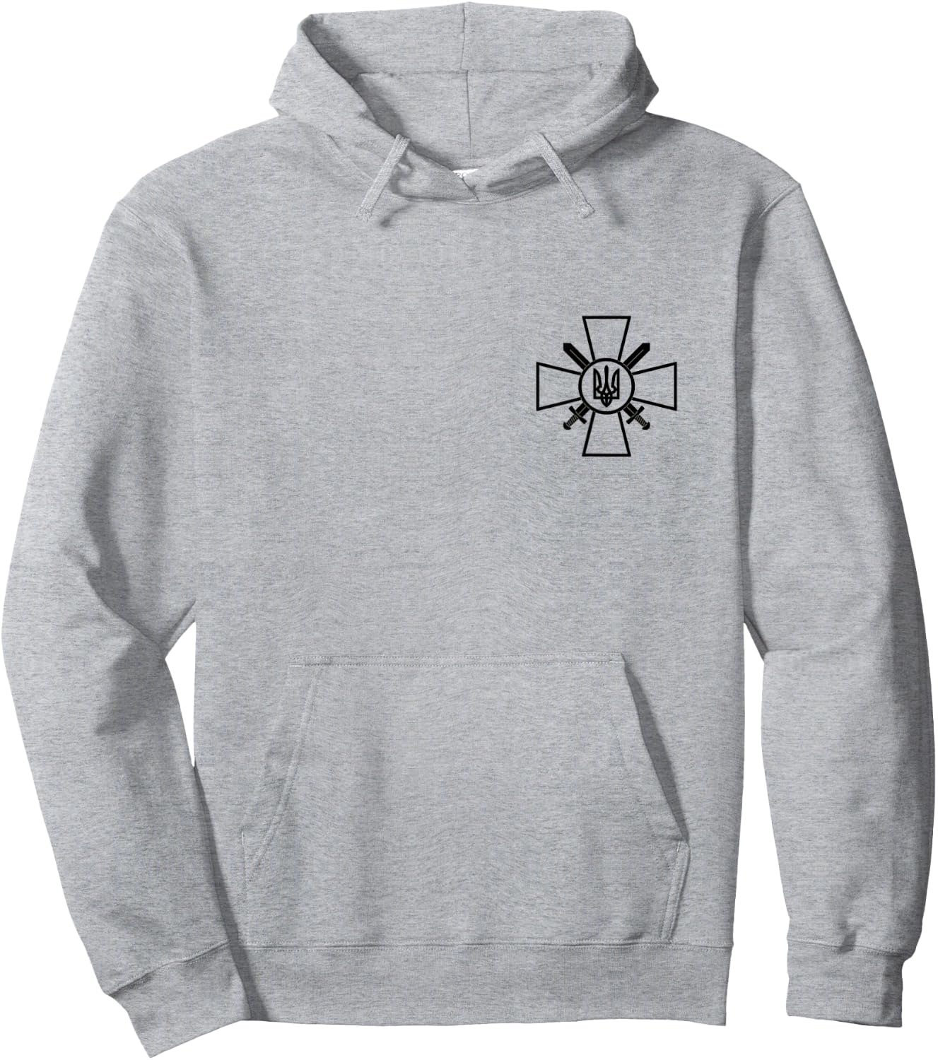 Ukrainian Ground Forces Ukraine Army Armed Force Zelensky Hoodie - Hoodie | Ash