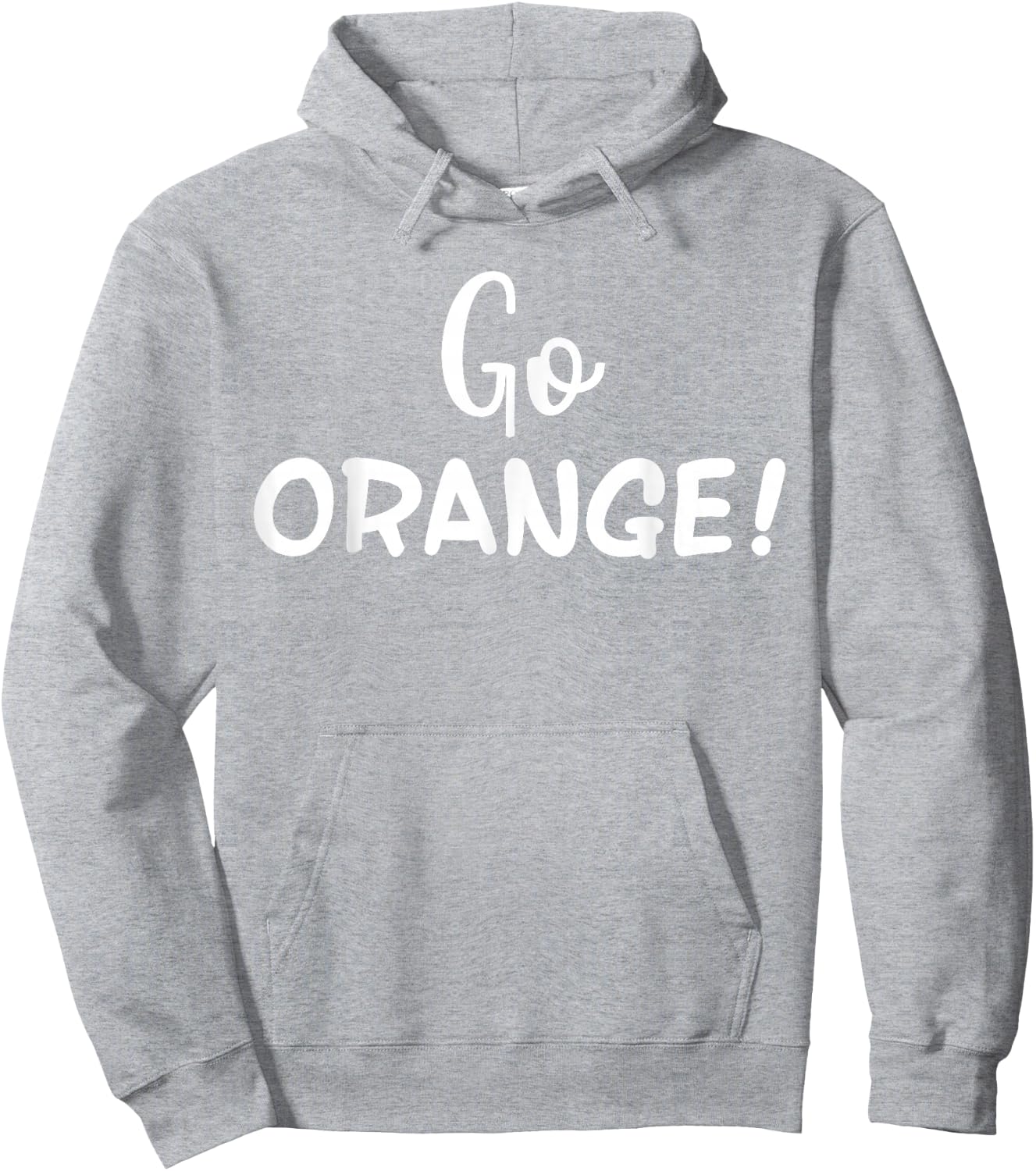 Go Orange! Team Spirit Game School Competition Color Sports Hoodie - Hoodie | Ash