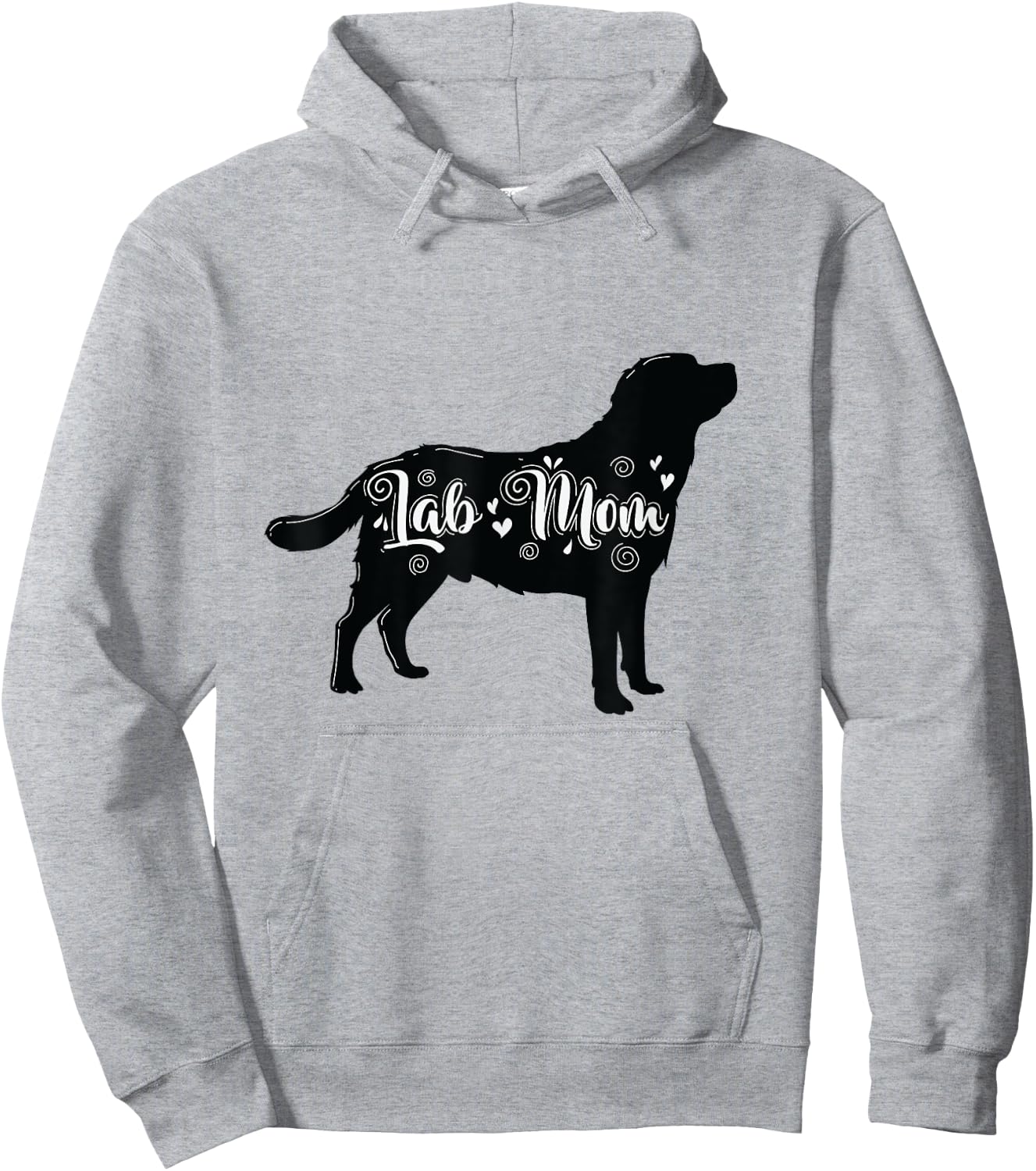 Lab Mom Labrador Dog Men Women Hoodie - Hoodie | Ash